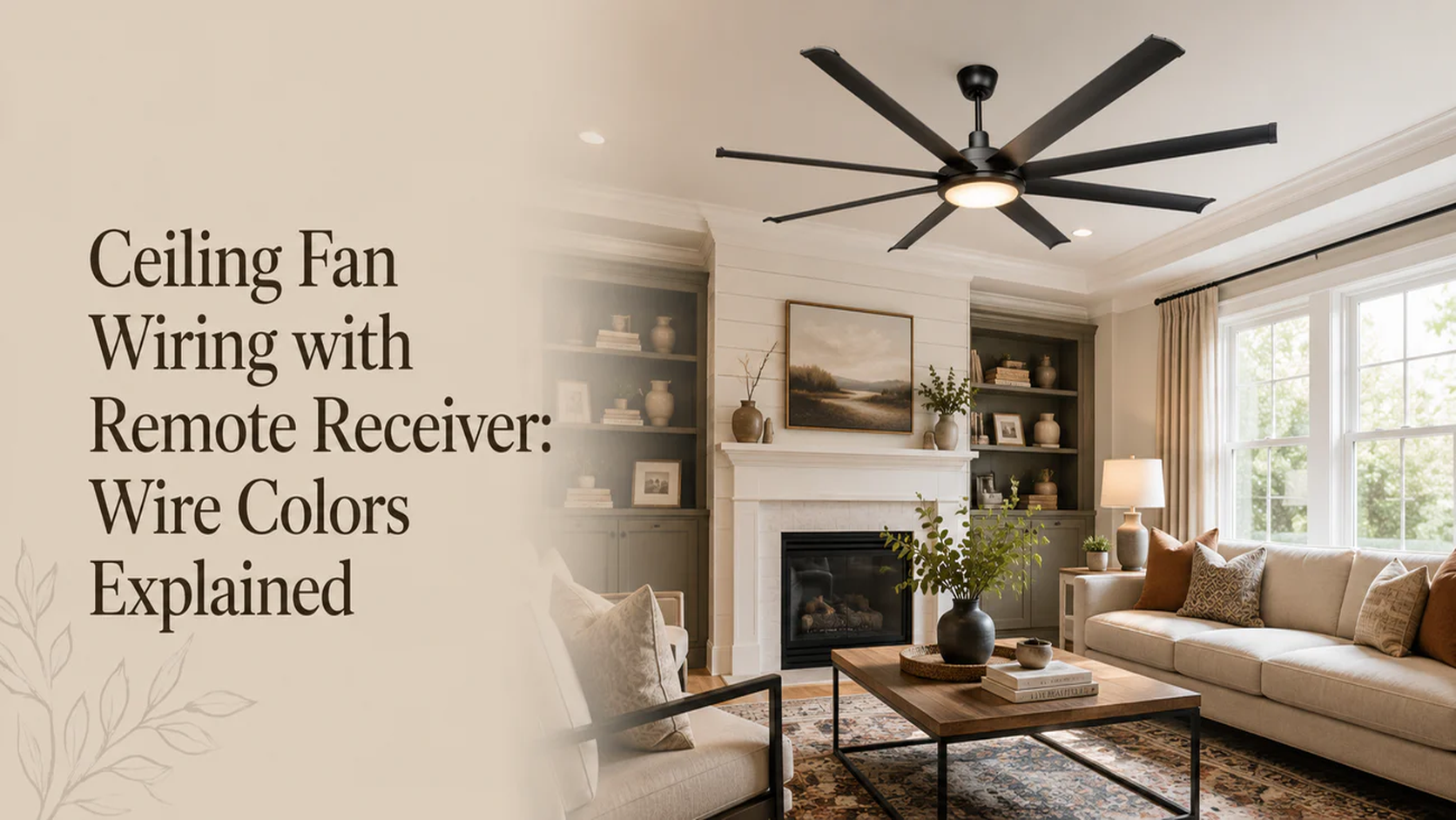 Ceiling Fan Wiring with Remote Receiver: Wire Colors Explained -Parrot Uncle