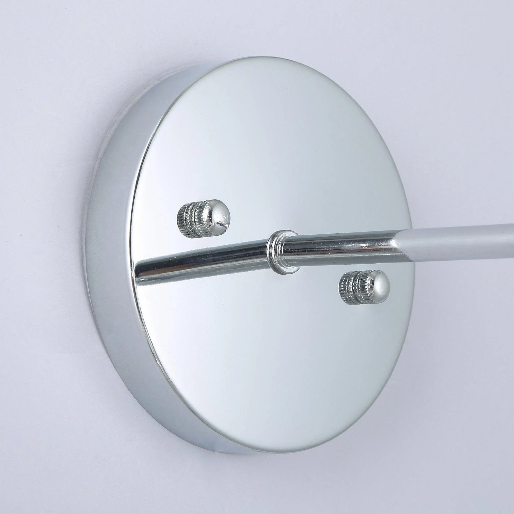 1-Light Modern Silver Wall Scone Light - ParrotUncle