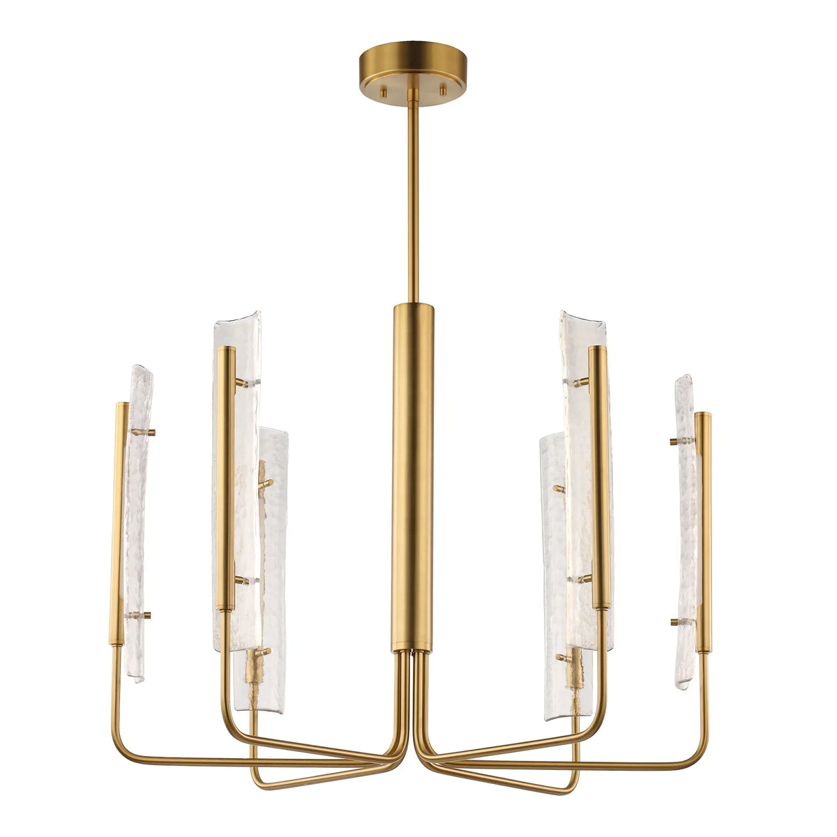 Perimost 34 Inch Faithe 6-Light Golden Luxury Chandelier