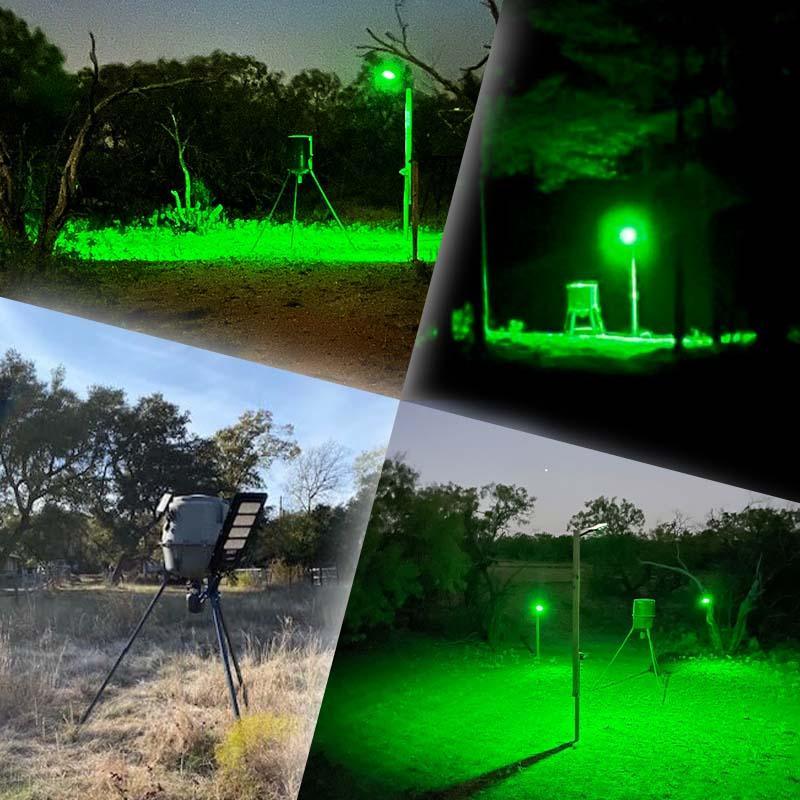 Powereful Solar Green Feeder Light for Hunting-25,000 lumens