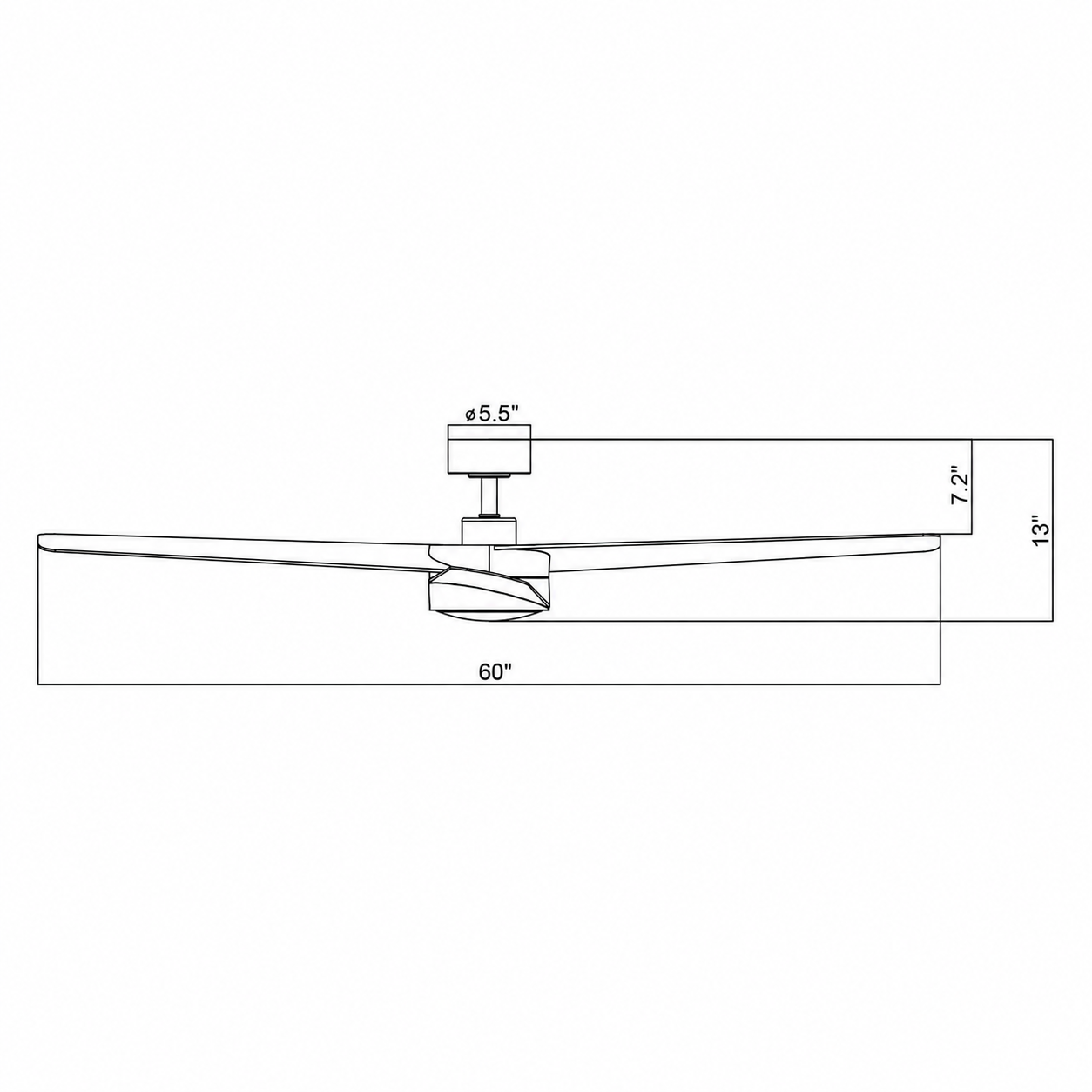 60 Inch Parvez Modern DC Motor Ceiling Fan