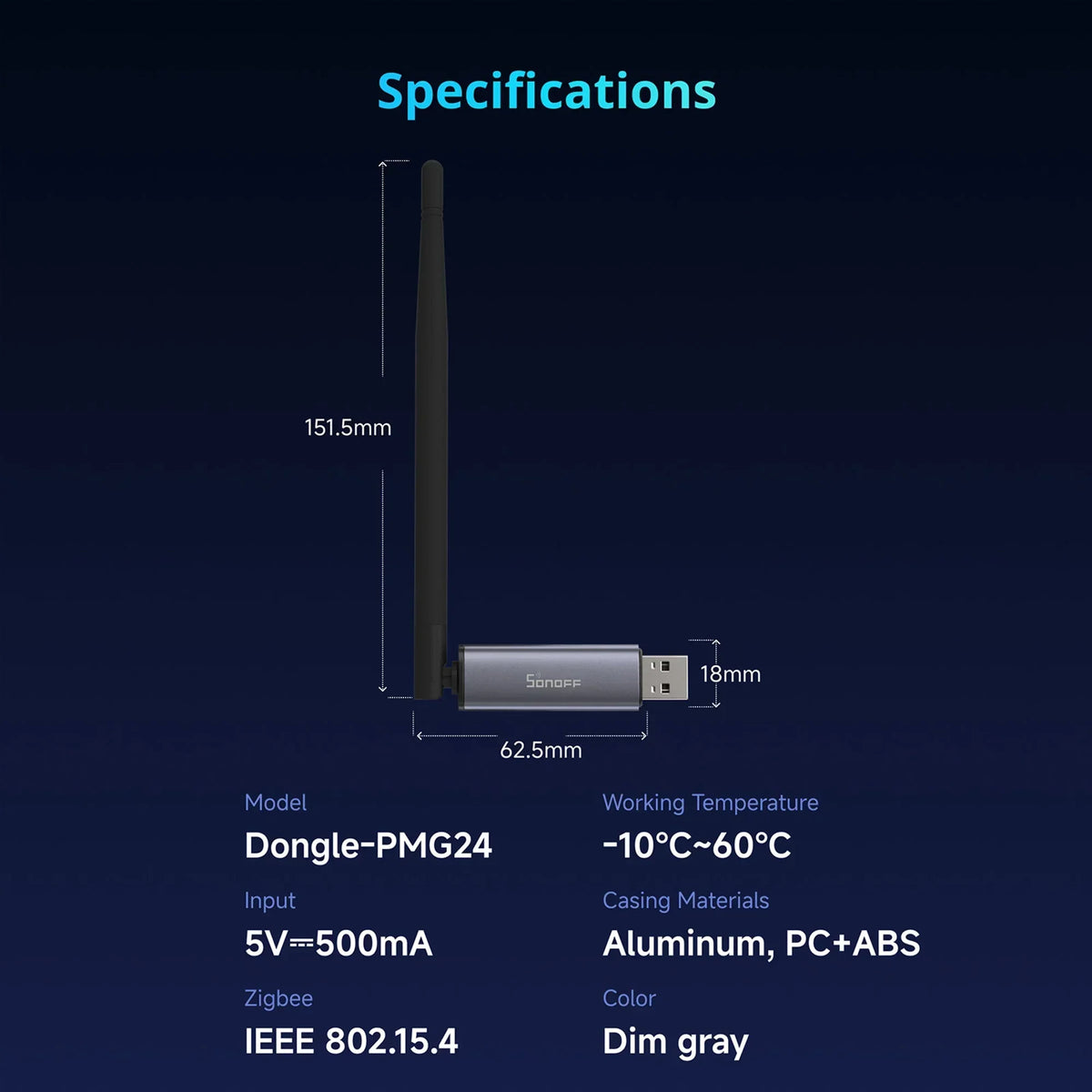 Zigbee Thread USB Dongle Plus MG24
