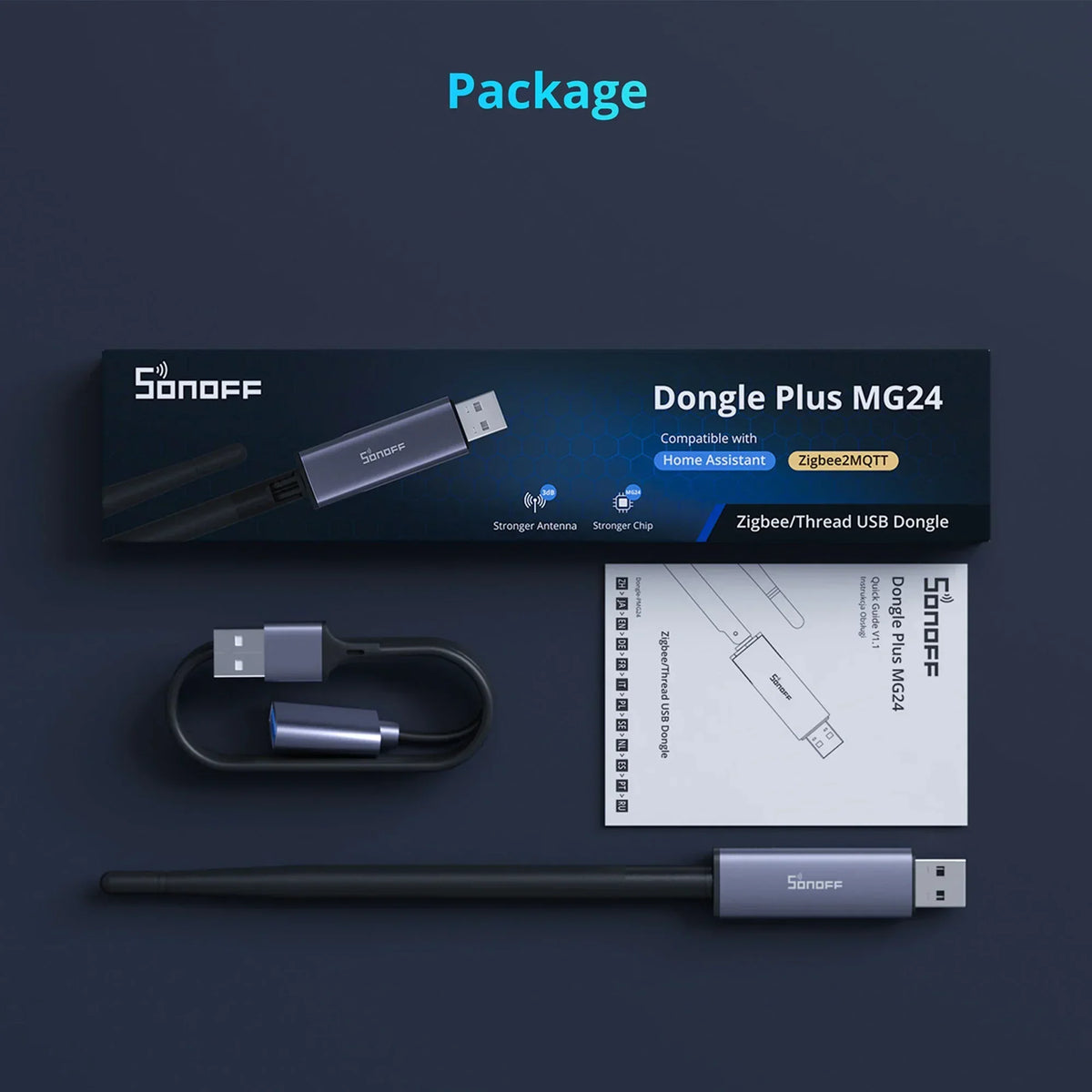 Zigbee Thread USB Dongle Plus MG24