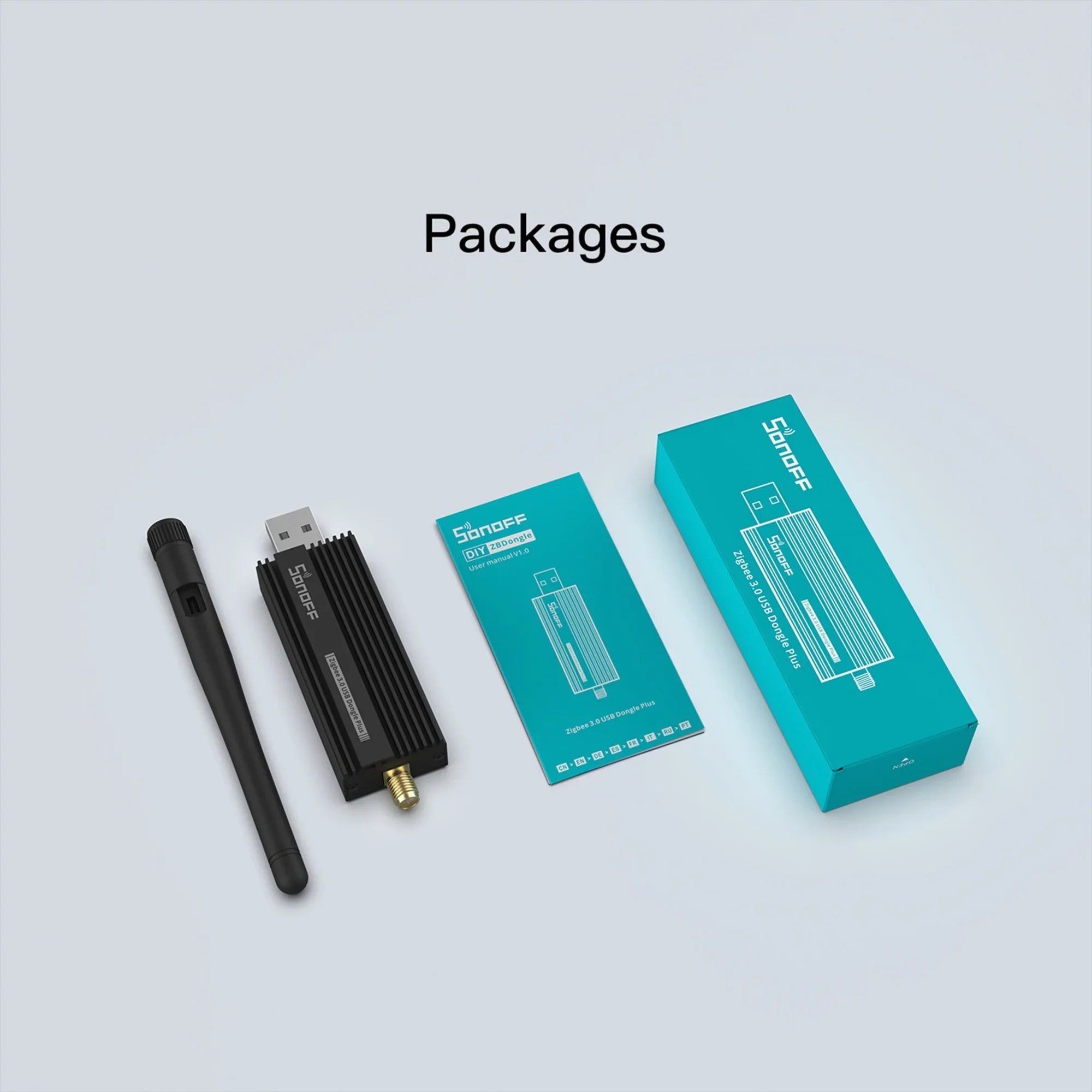 Zigbee 3.0 USB Dongle Plus for Home Assistant, IoBroker, Wireless Zigbee 3.0 USB Adapter