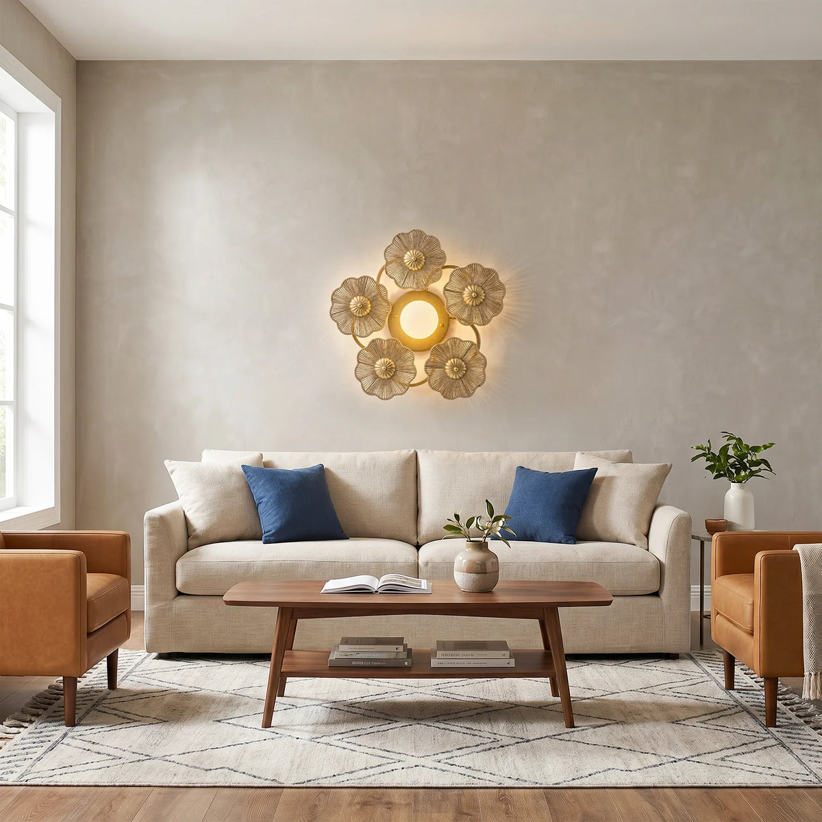 Avery 6-Light Bohemian Flush Mount Ceiling Light & Wall Sconce