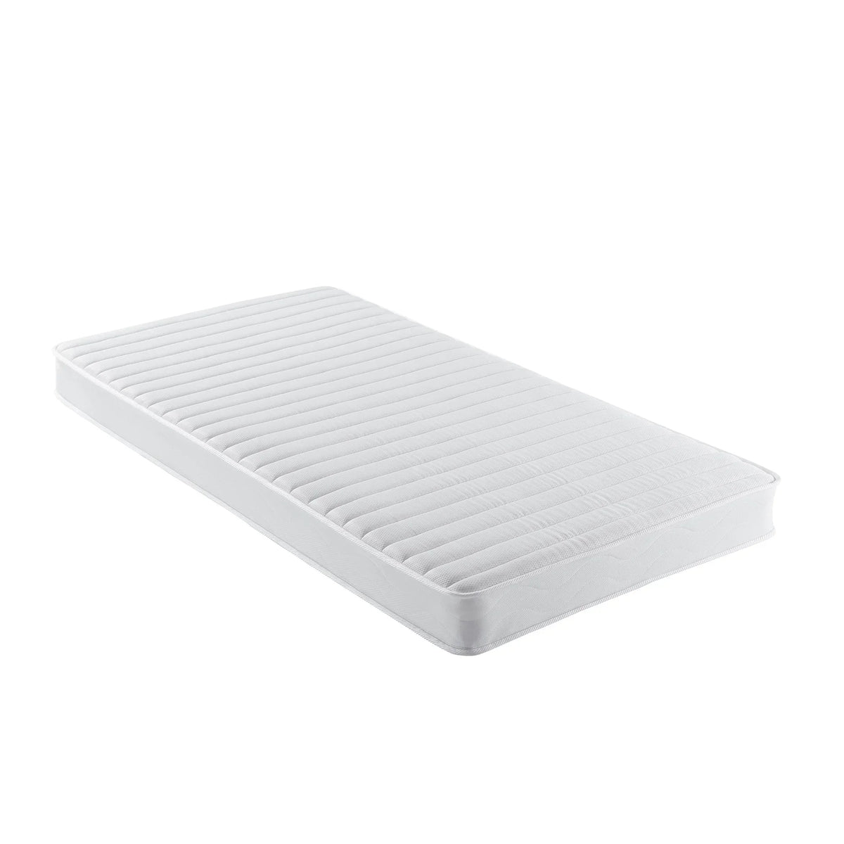 6" White Medium Firm Memory Foam Bonnell Spring Mattress