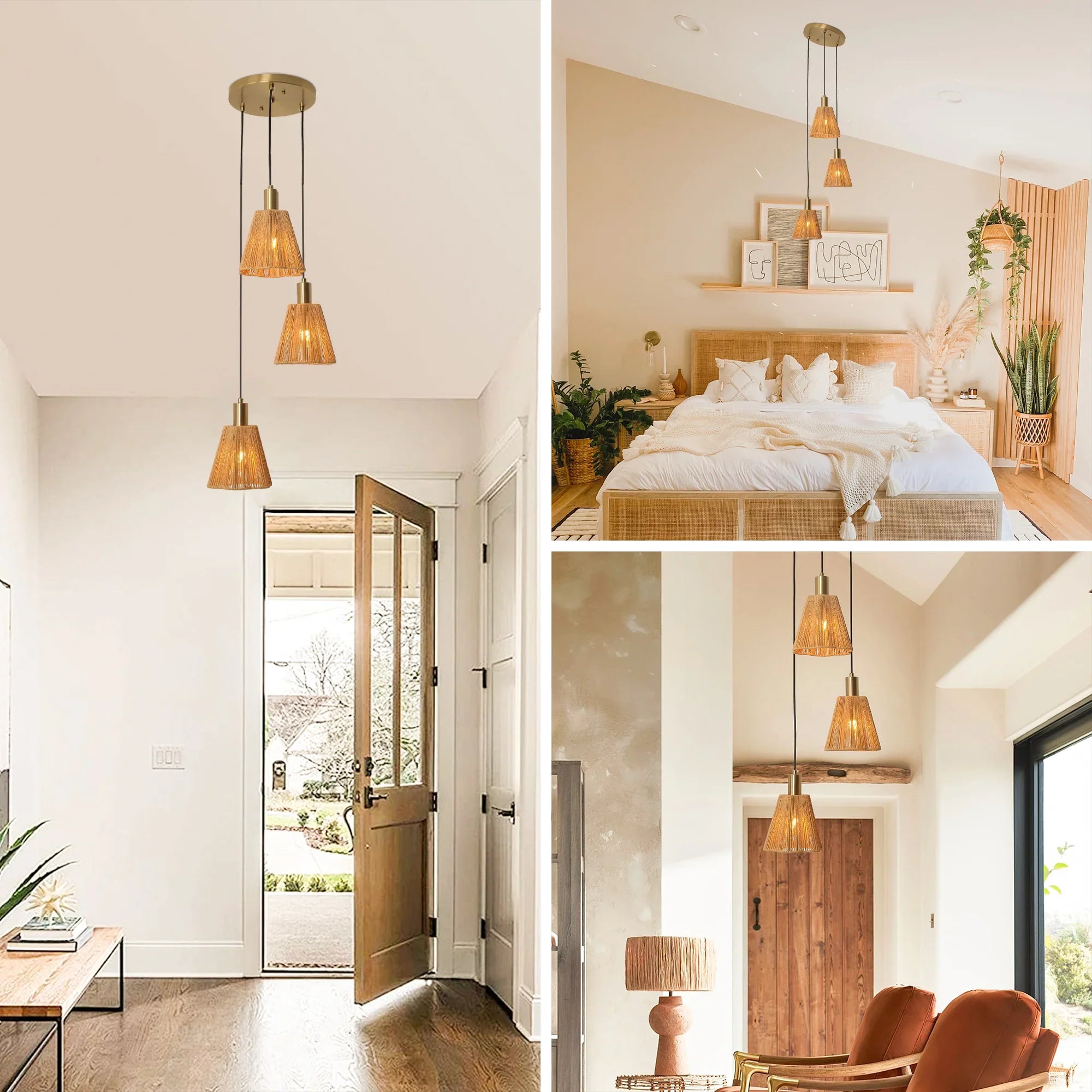 15 Inch Merle 3-Light Island Pendant Light