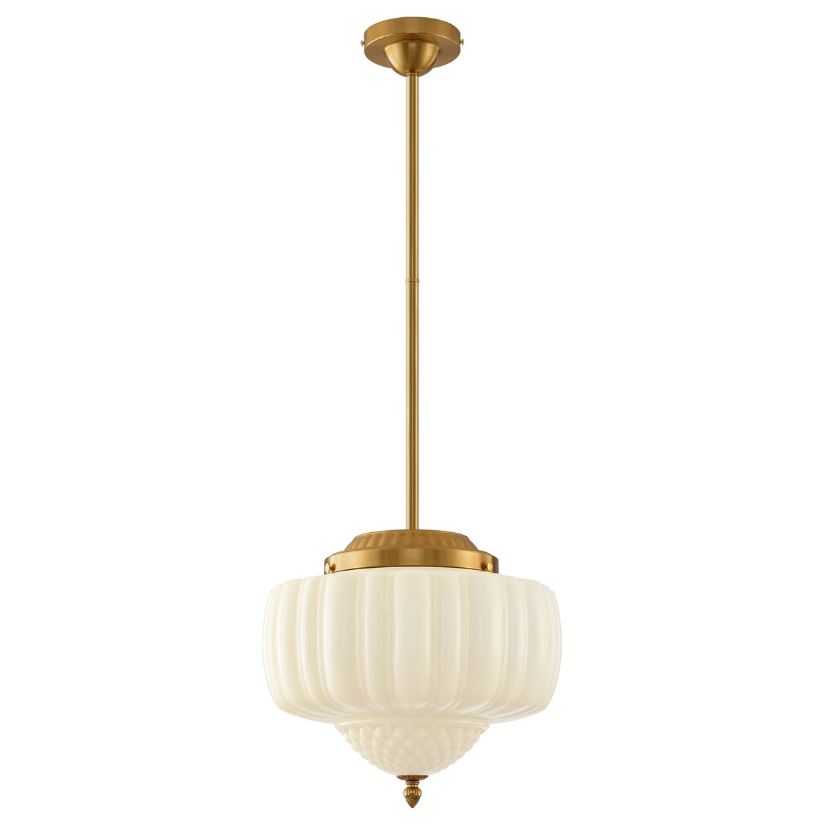 Phyllis 3-Light Gold Brass Island Pendant Light