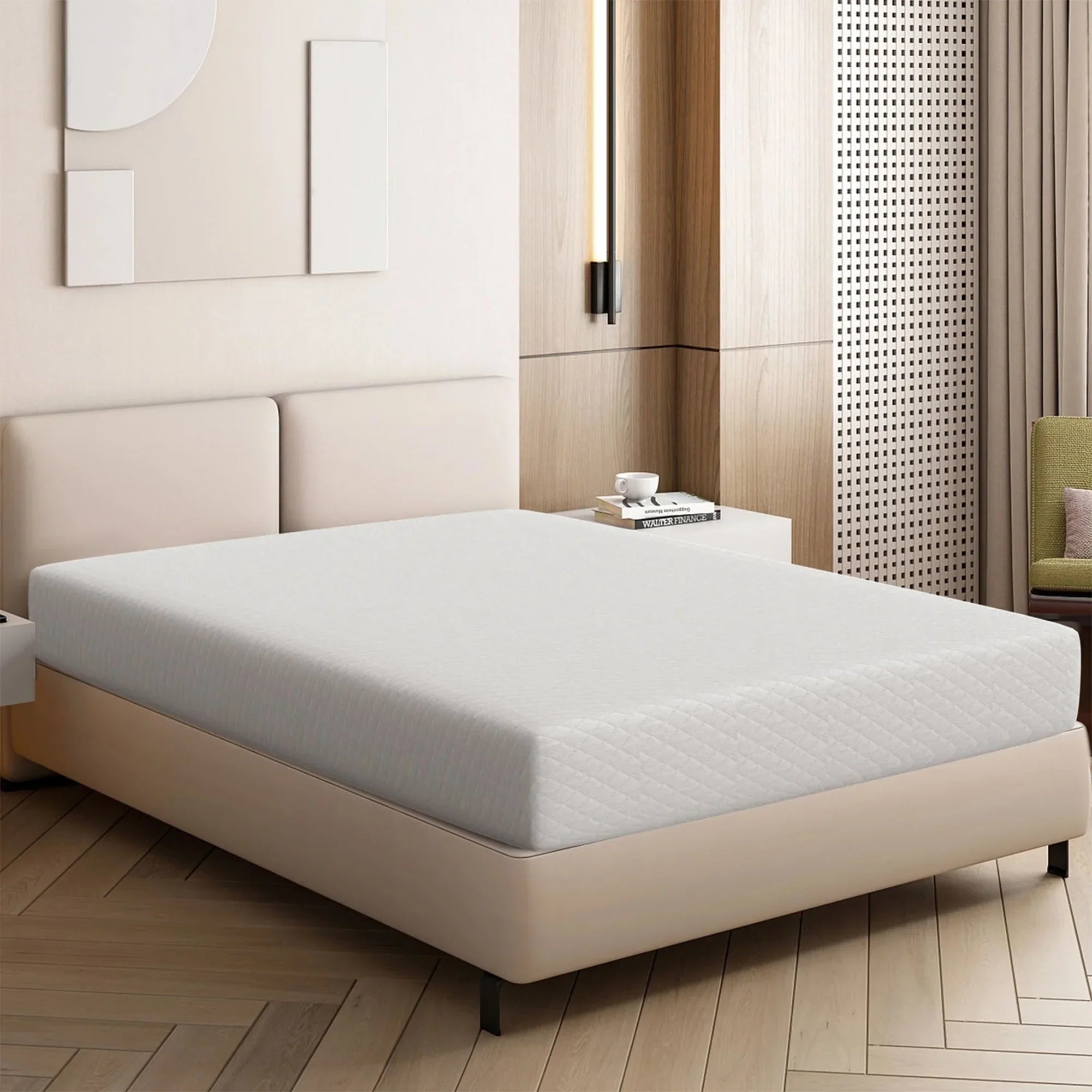 Artemisia 10" White Memory Foam Medium Firm 100% Polyester CertiPUR-US Mattress