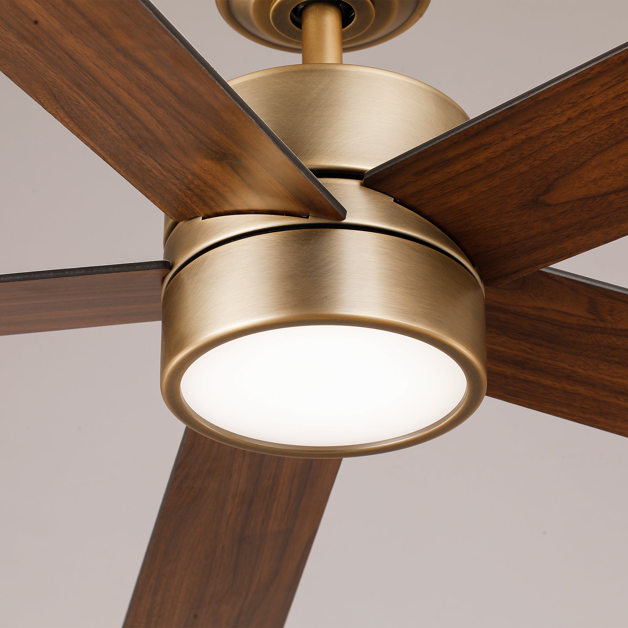 60" Adair Double-sided Blades Downrod Mount LED Ceiling Fan