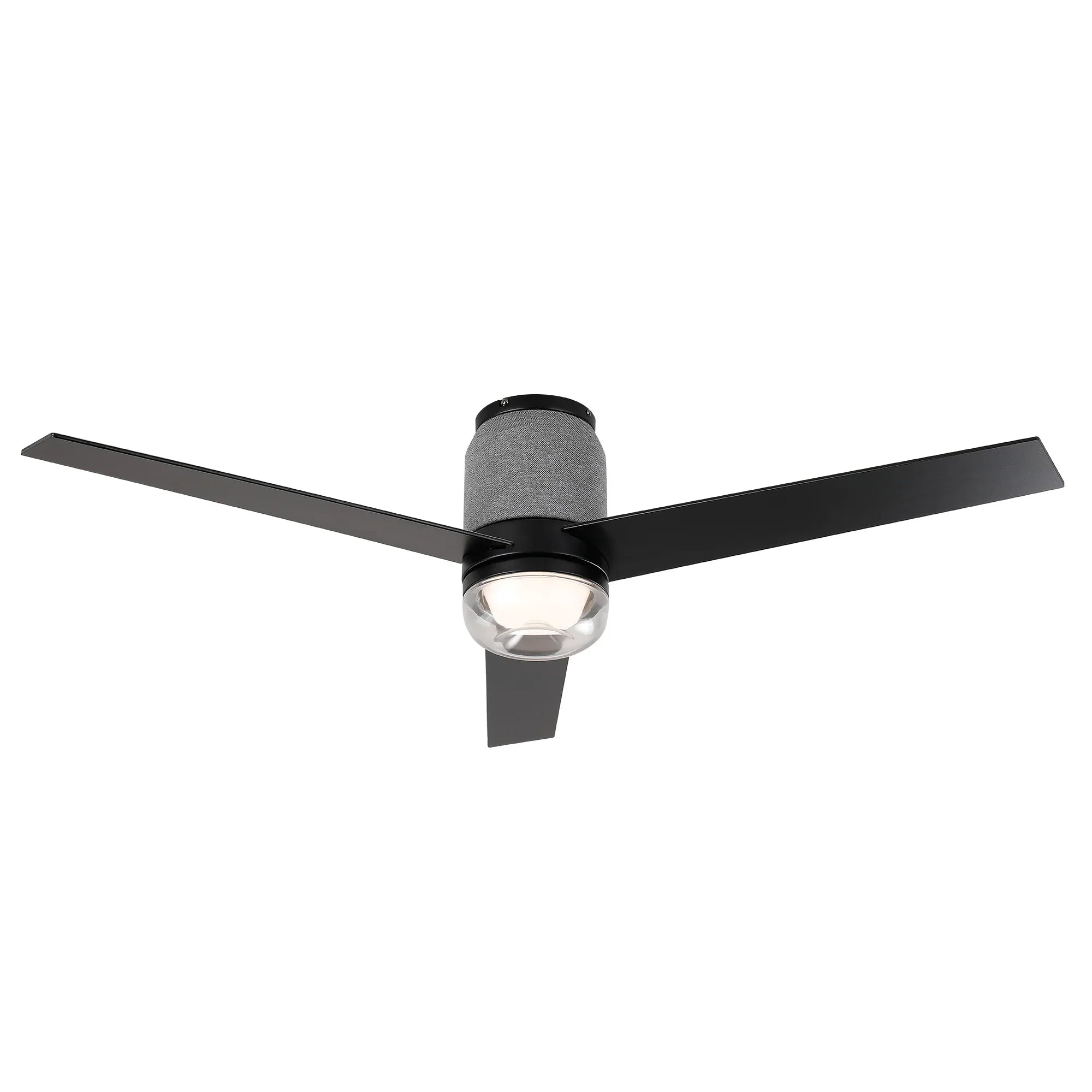 52 Inch Pearl Black RGB LED Smart Fan with Remote and App Control