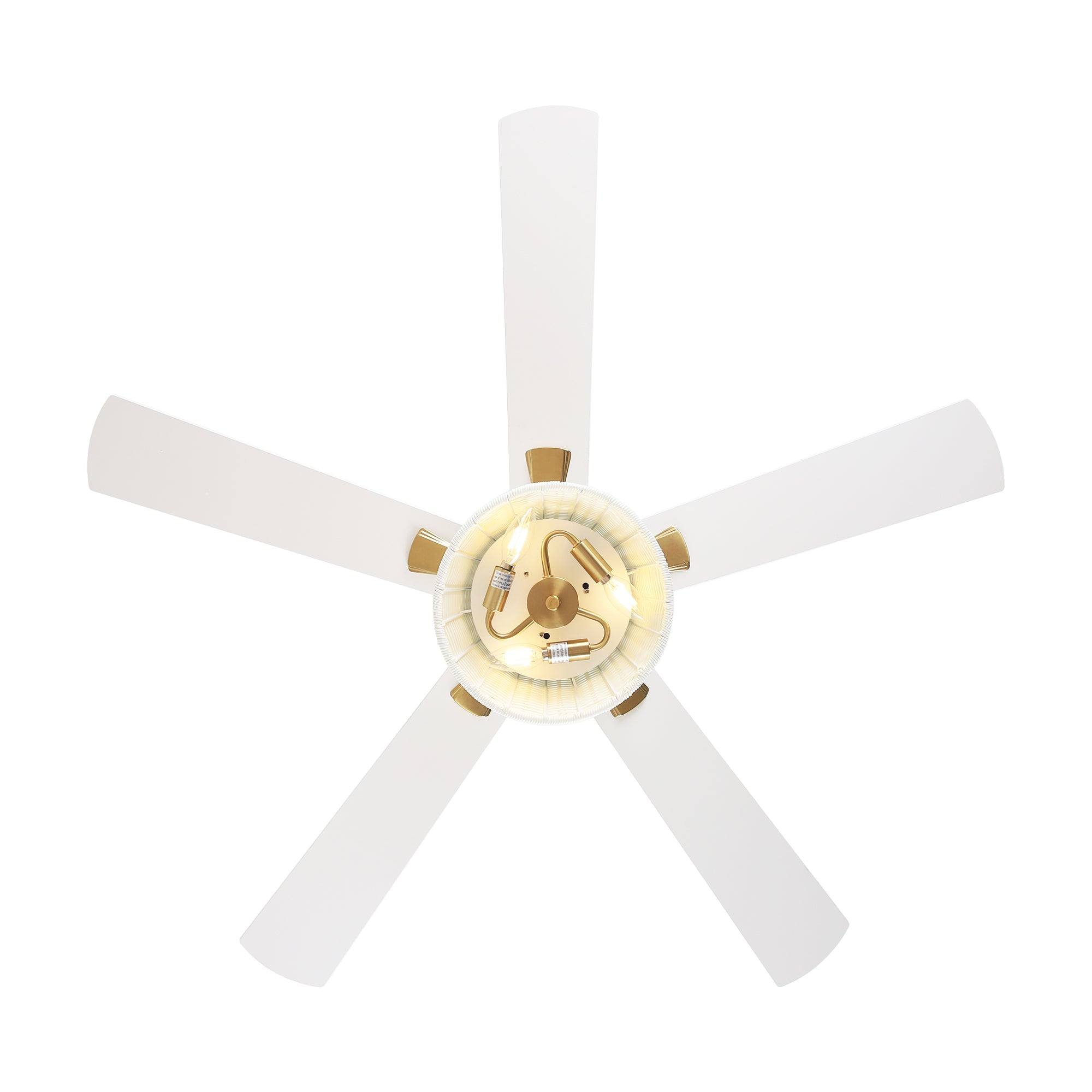 52" Zona Antique Brass Downrod Mount Ceiling Fan with Light