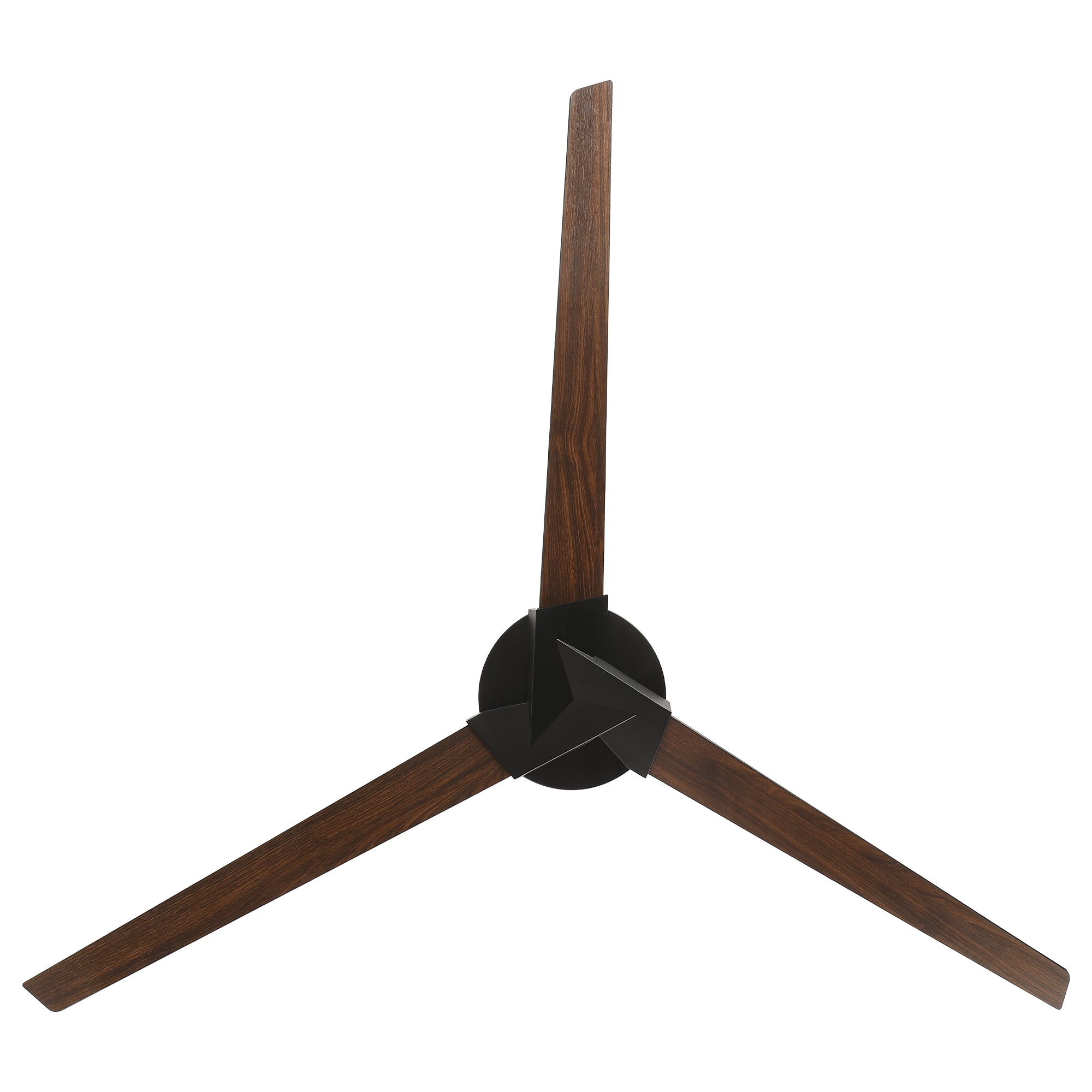 70" Abel Black Downrod Mount LED Ceiling Fan with Remote Control