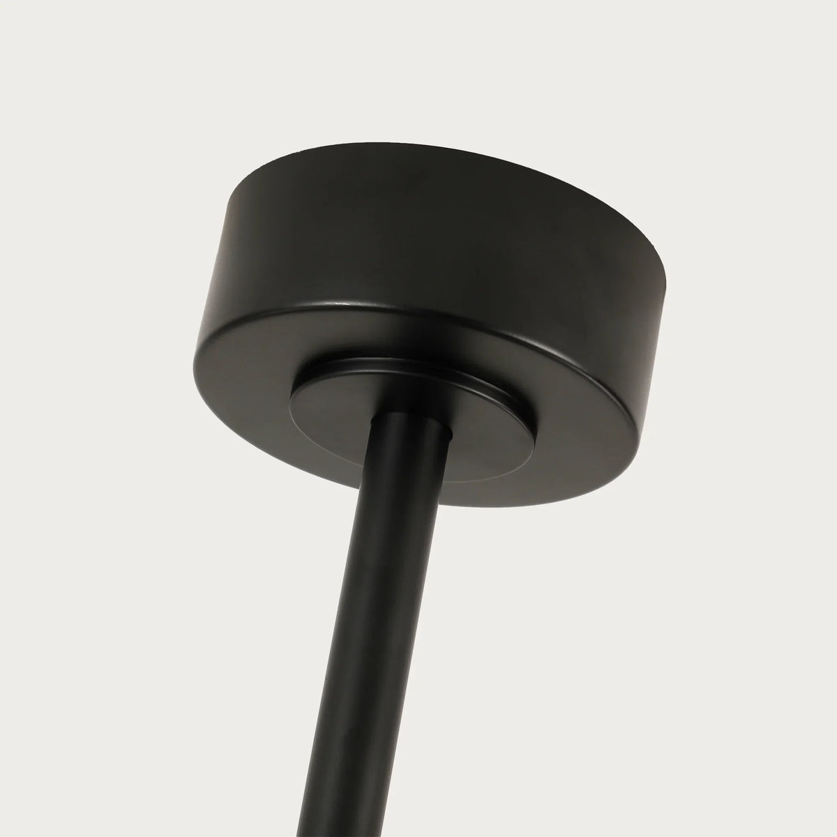 70" Abel Black Downrod Mount LED Ceiling Fan with Remote Control