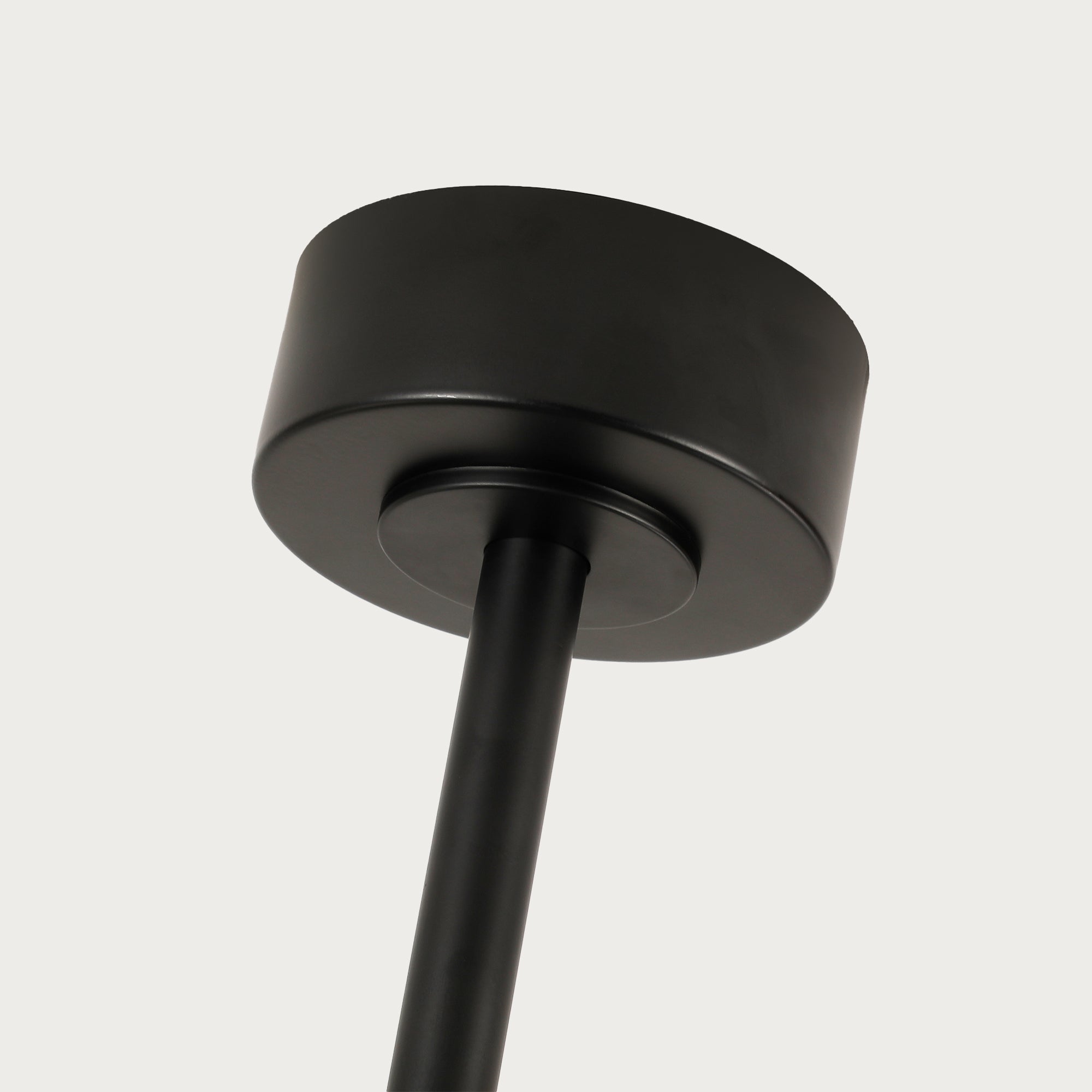 70" Abel Black Downrod Mount LED Ceiling Fan with Remote Control