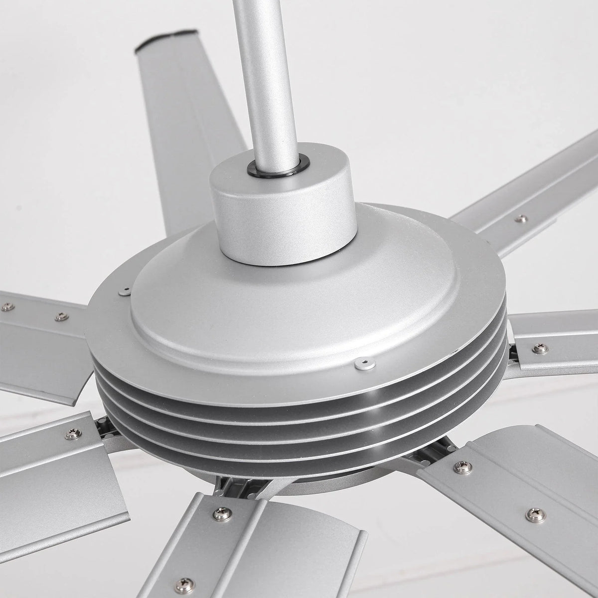 84 Inch 100 Inch Padus Black Large Size Ceiling Fan with Dimmable Lighting and Remote Control