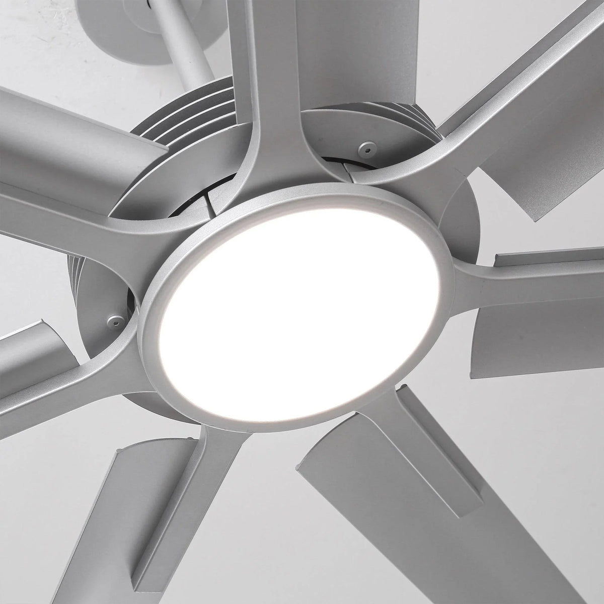 84 Inch 100 Inch Padus Black Large Size Ceiling Fan with Dimmable Lighting and Remote Control