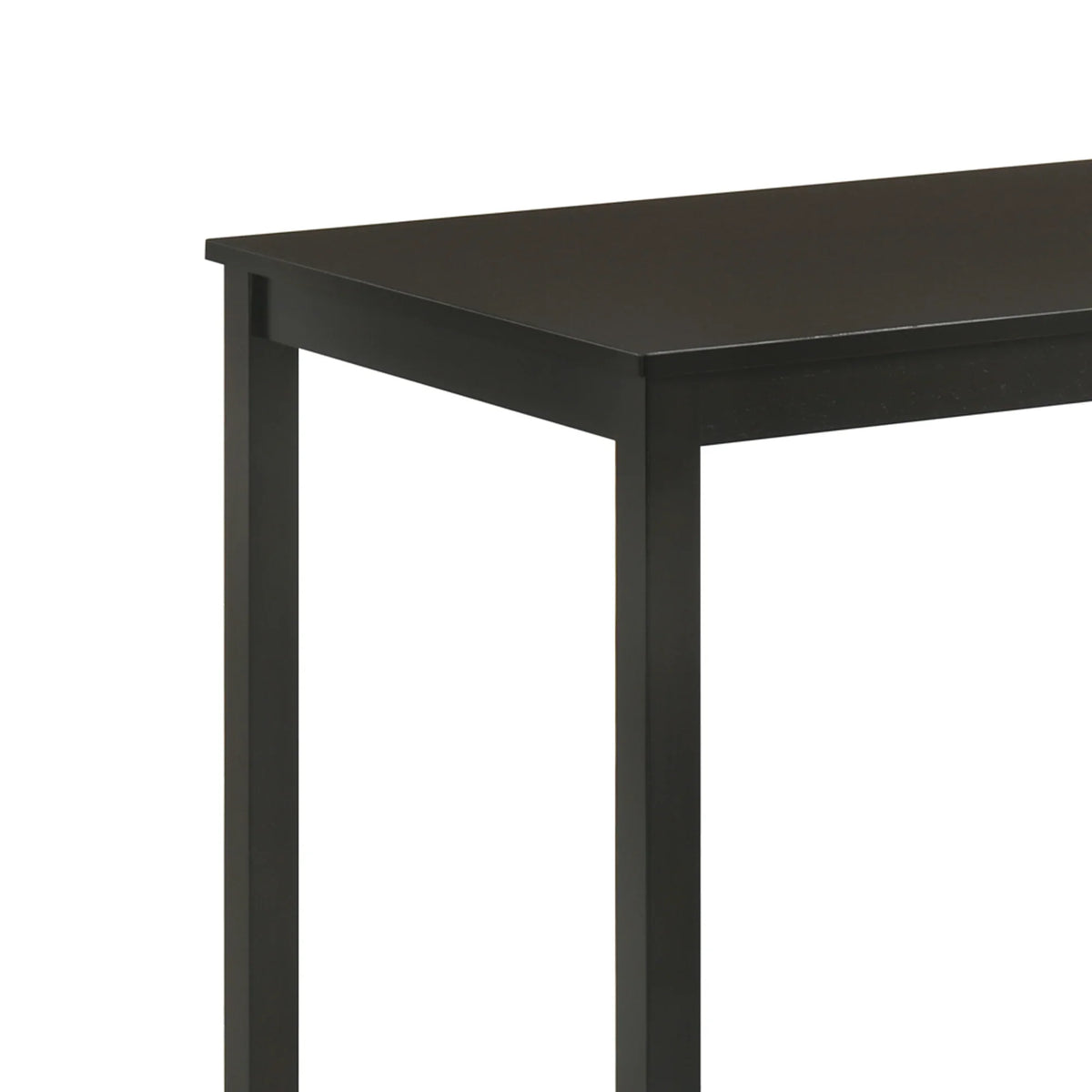 Worland 43 Inch Espresso 5-Piece Rectangle Dining Table with 4 Side Chairs