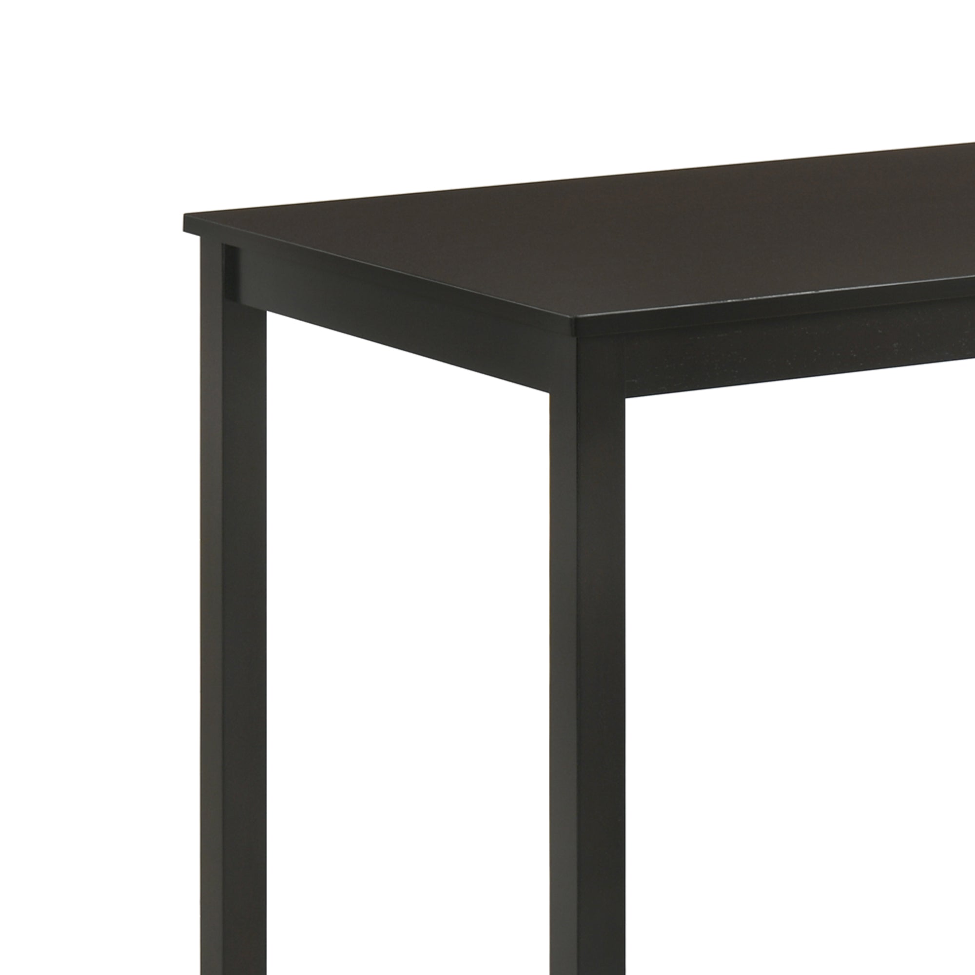 Worland 43 Inch Espresso 5-Piece Rectangle Dining Table with 4 Side Chairs