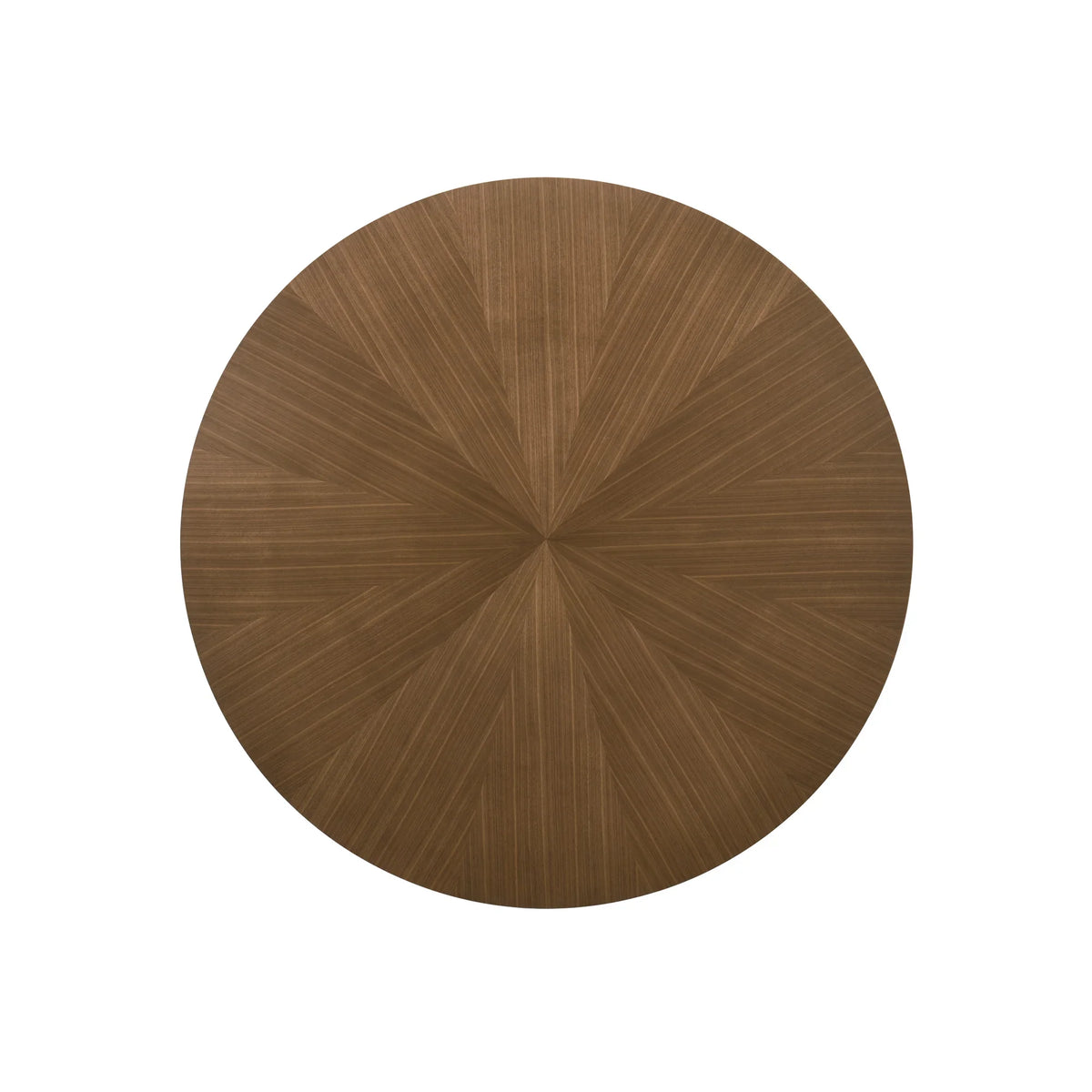 Raissa 5-Piece Walnut Round Wooden Dining Table with 4 Side Chairs