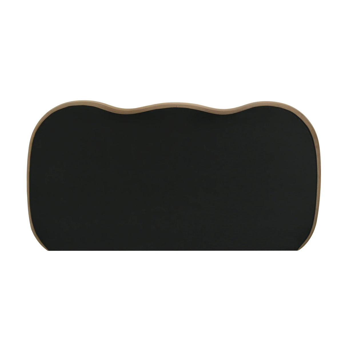 Finamore E.King & Queen Frame Platform Bed with Round Bun Wood Feet