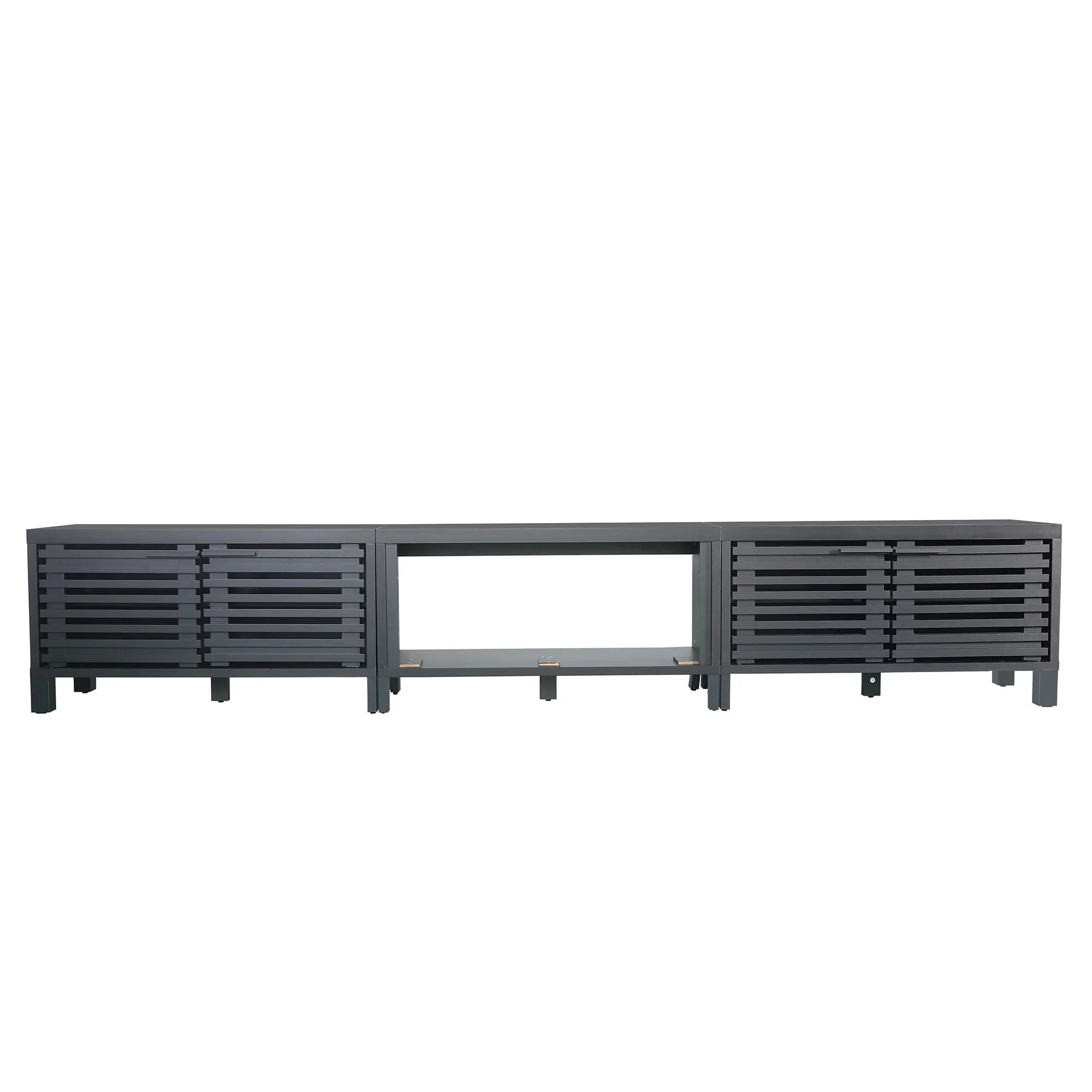 115 Inch Electric Fireplace TV Stand with 36 Inch Electric Fireplace For Living Room