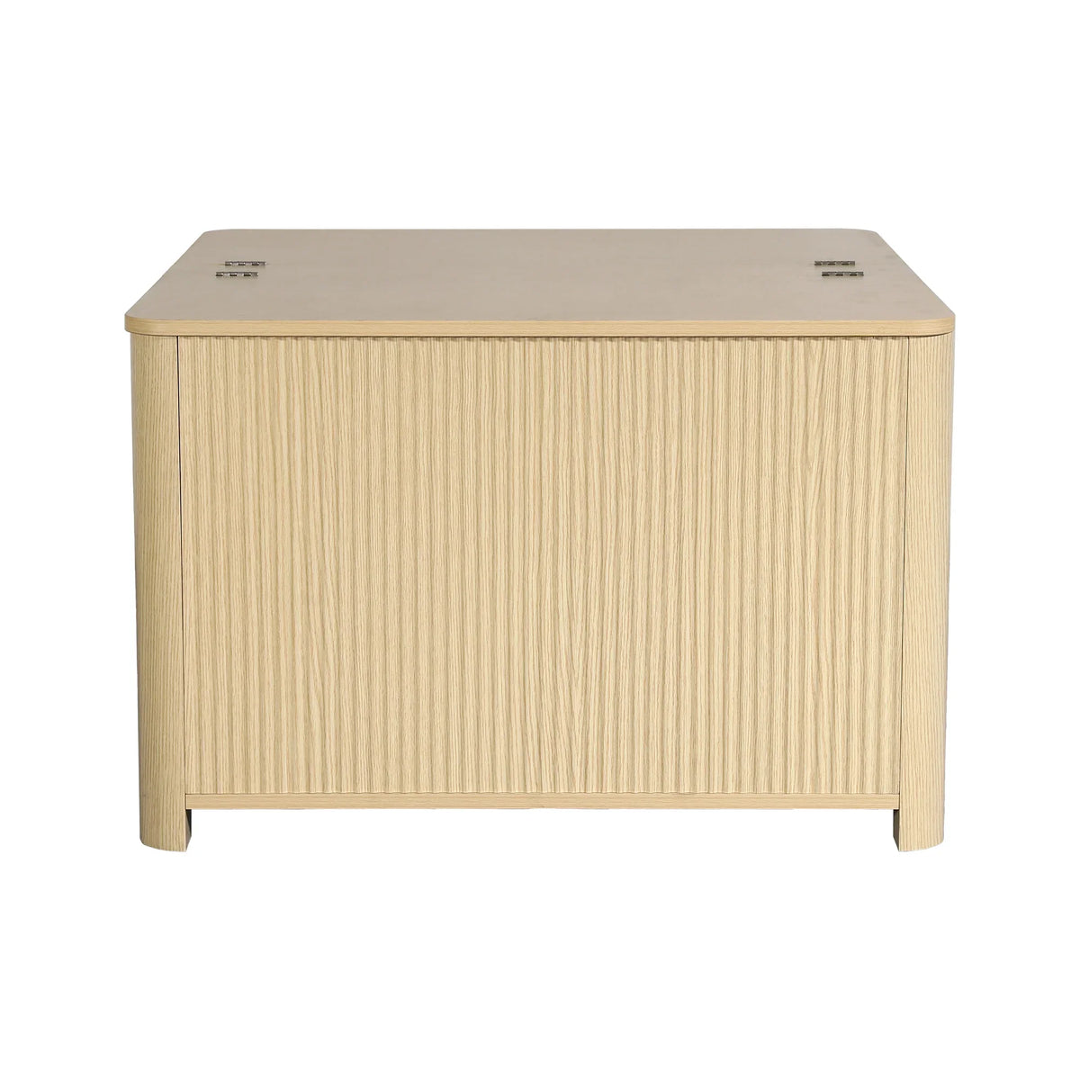 31 Inch Natural Coffee Table Storage Cabinet