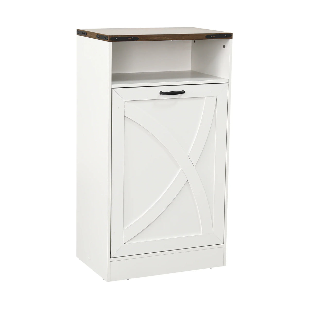 38 Inch H Storage Cabinet 13 Gallon Garbage Can Holder for Kitchen, Bathroom, Living Room