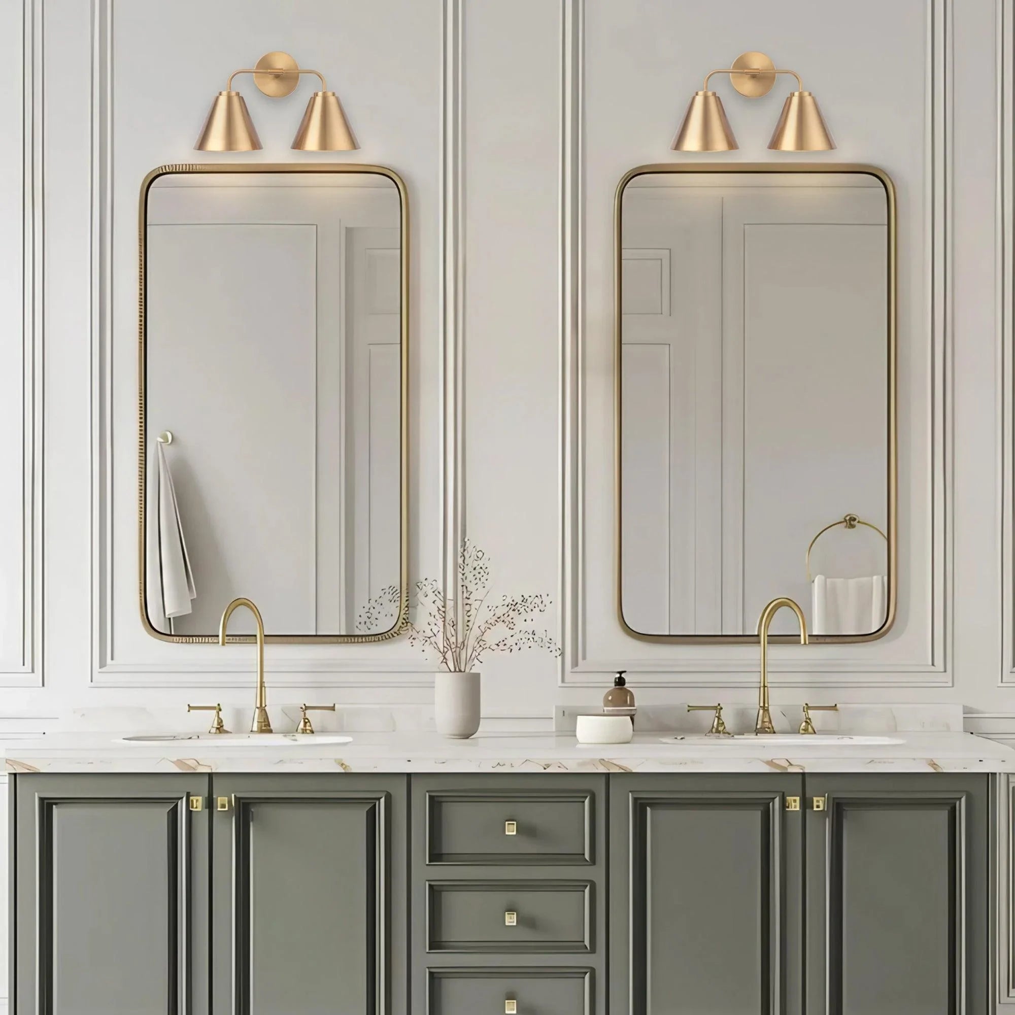 Loft Lantern Modern 2-Light Vanity Light
