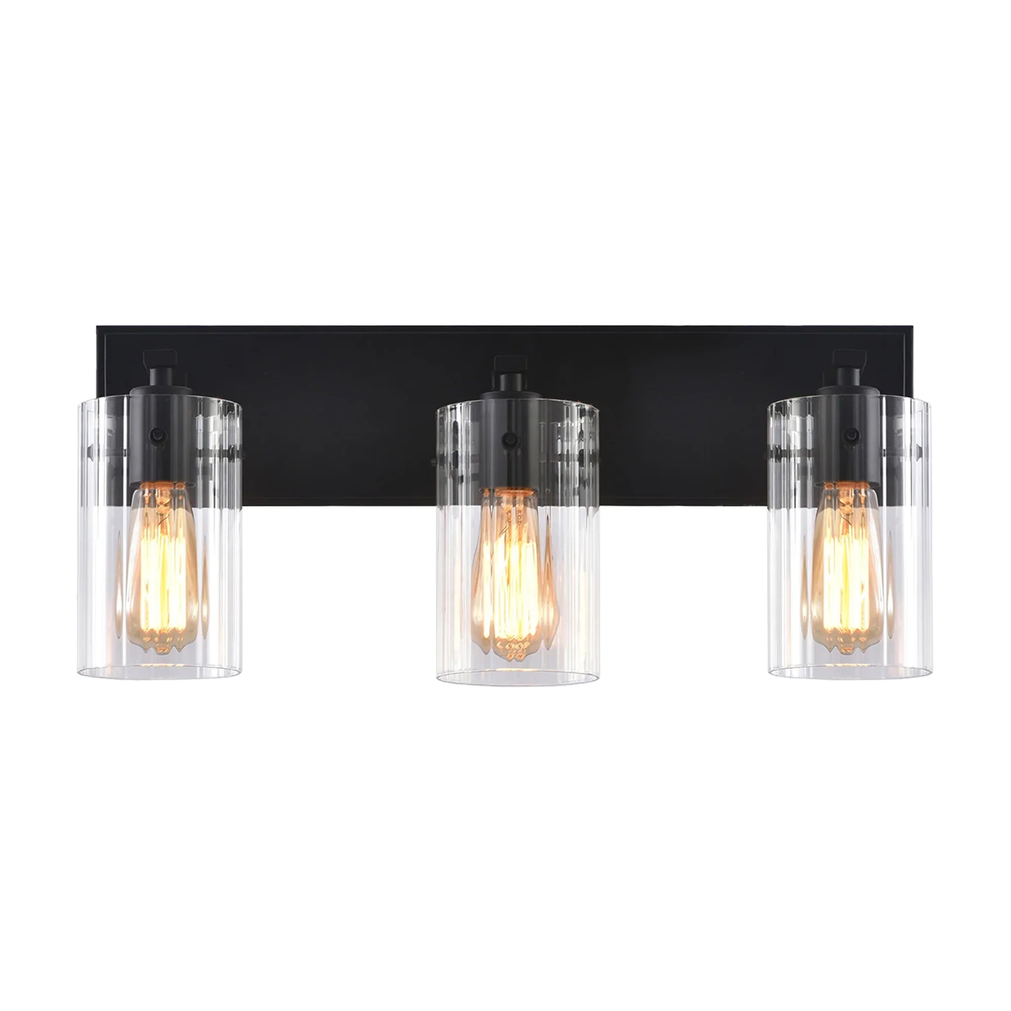 21 Inch Lilith Modern Black 3-Light Mirror Vanity Light
