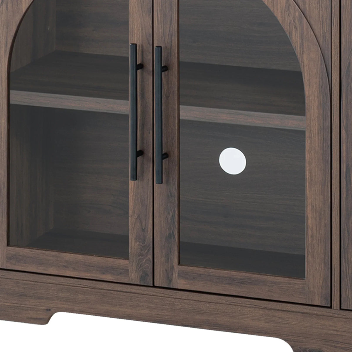 55 Inch TV Stand Console Sideboard Buffet with Adjustable Shelves