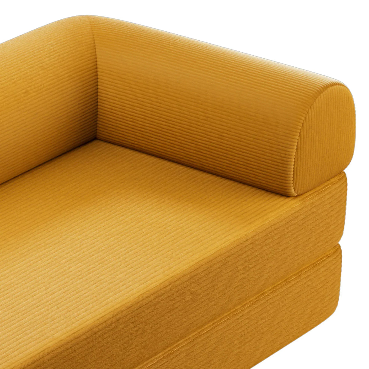 79 Inch Perri Corduroy Compressed Sofa Bed with Lumbar Pillow for Living Room, Office