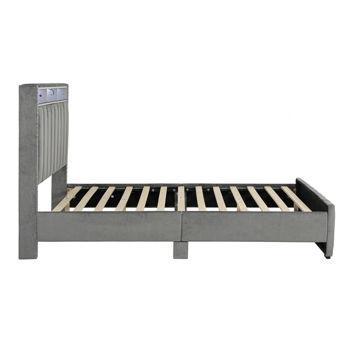 3-Piece Farese Full & Queen Storage Platform Bedroom Set with LED Light