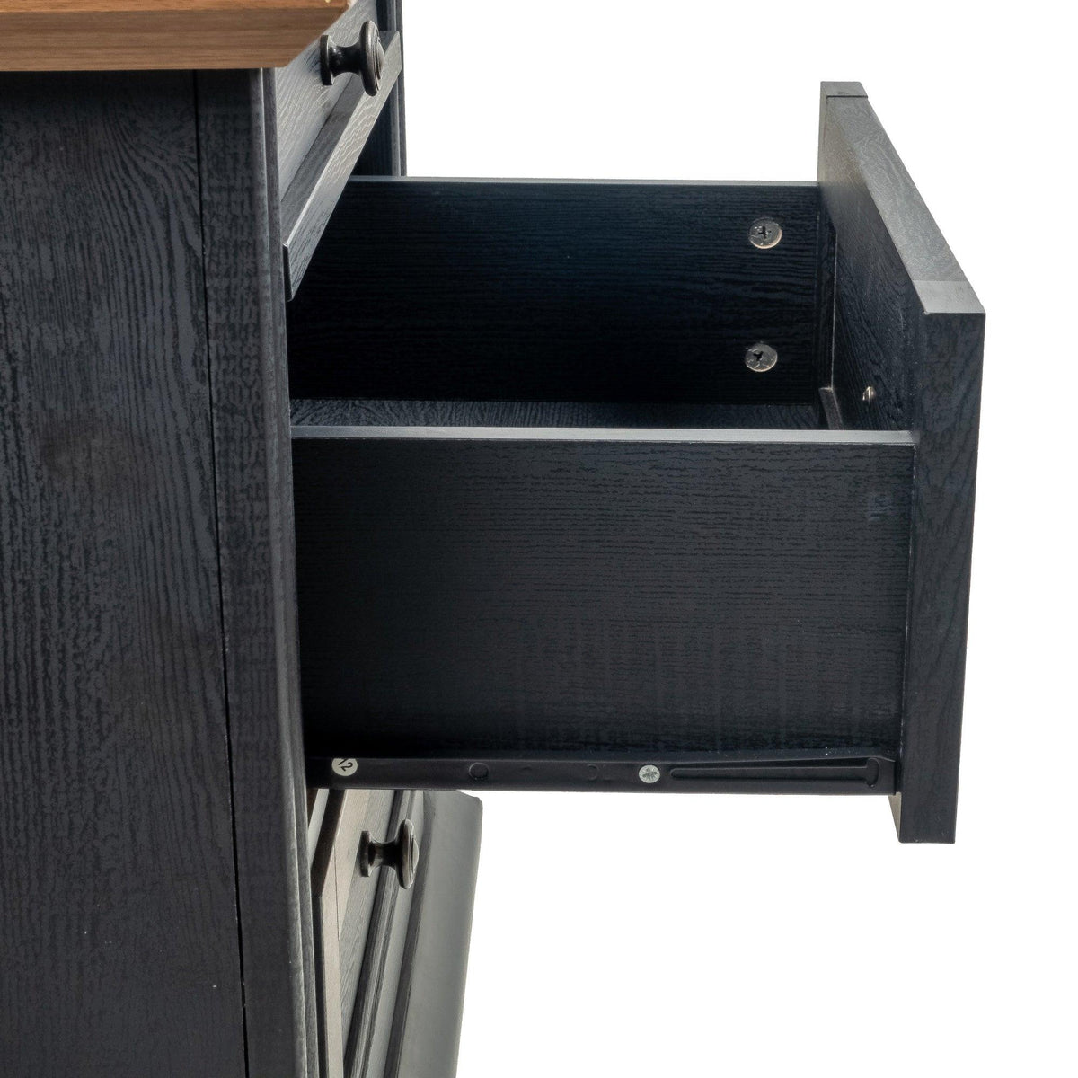 24 Inch Transitional 3-Drawer Nightstand with Solid Wood Legs