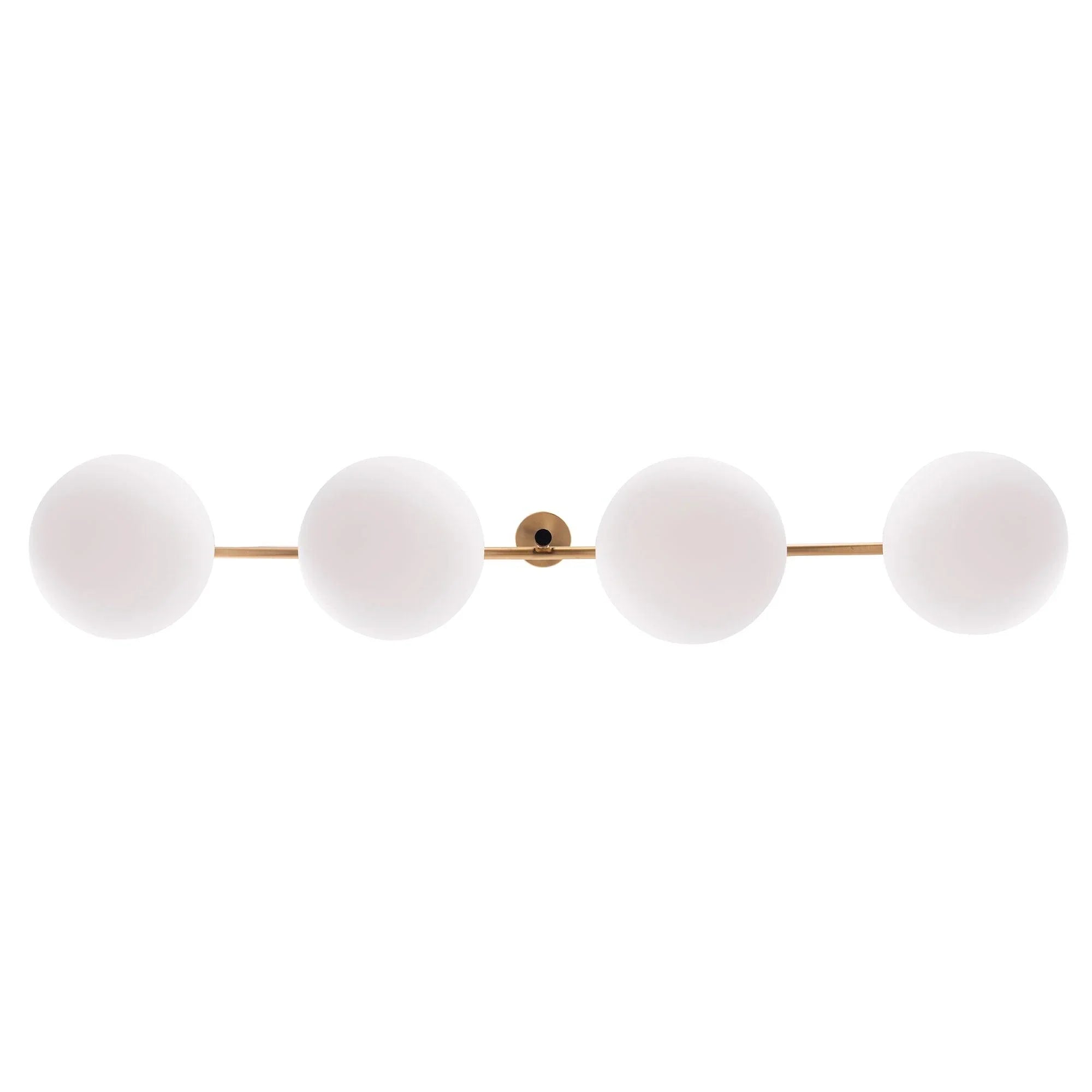 Spark Modern Gold Linear 4 Light Chandelier