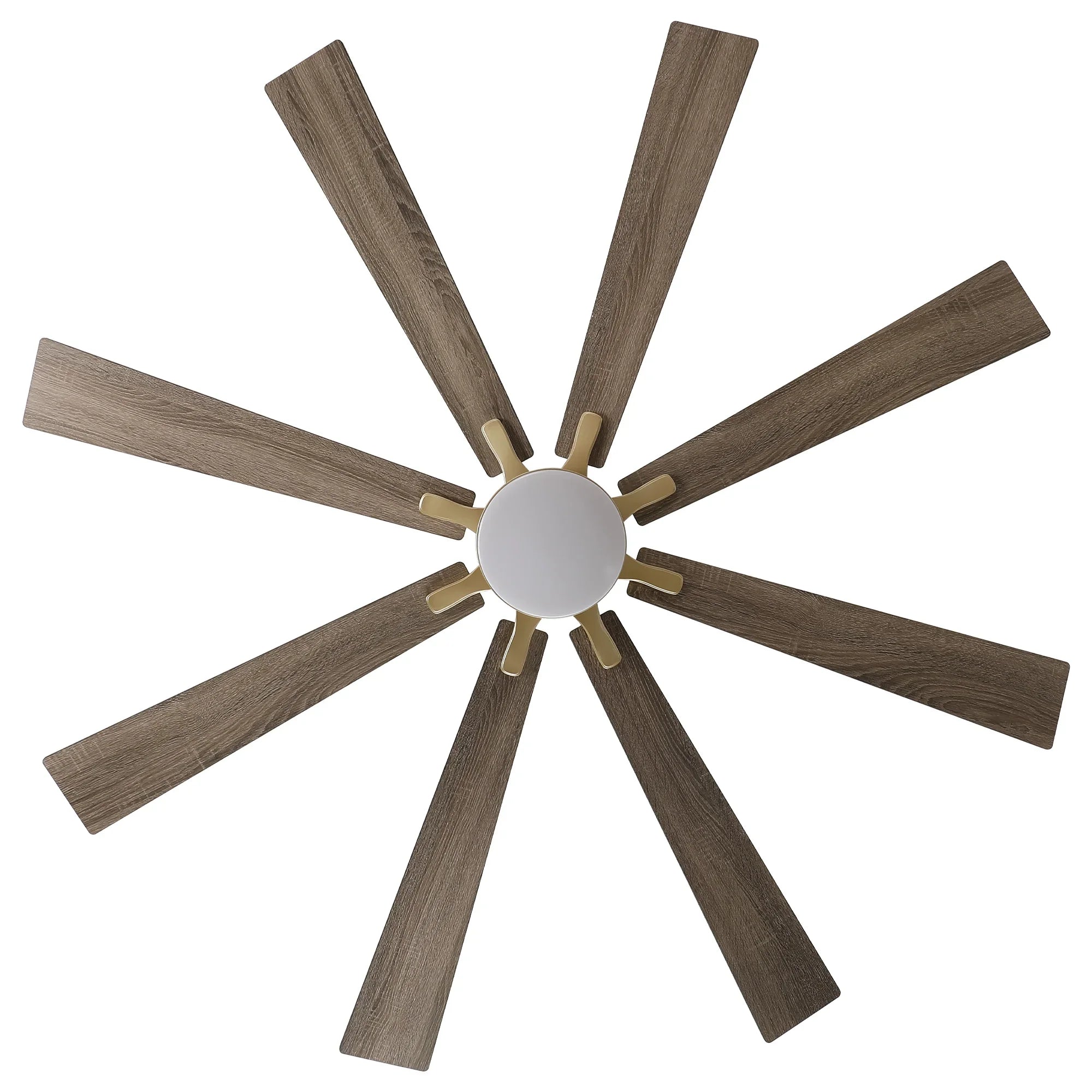 72 Inch Elbe Modern Downrod Mount Ceiling Fan with Light and Remote Control