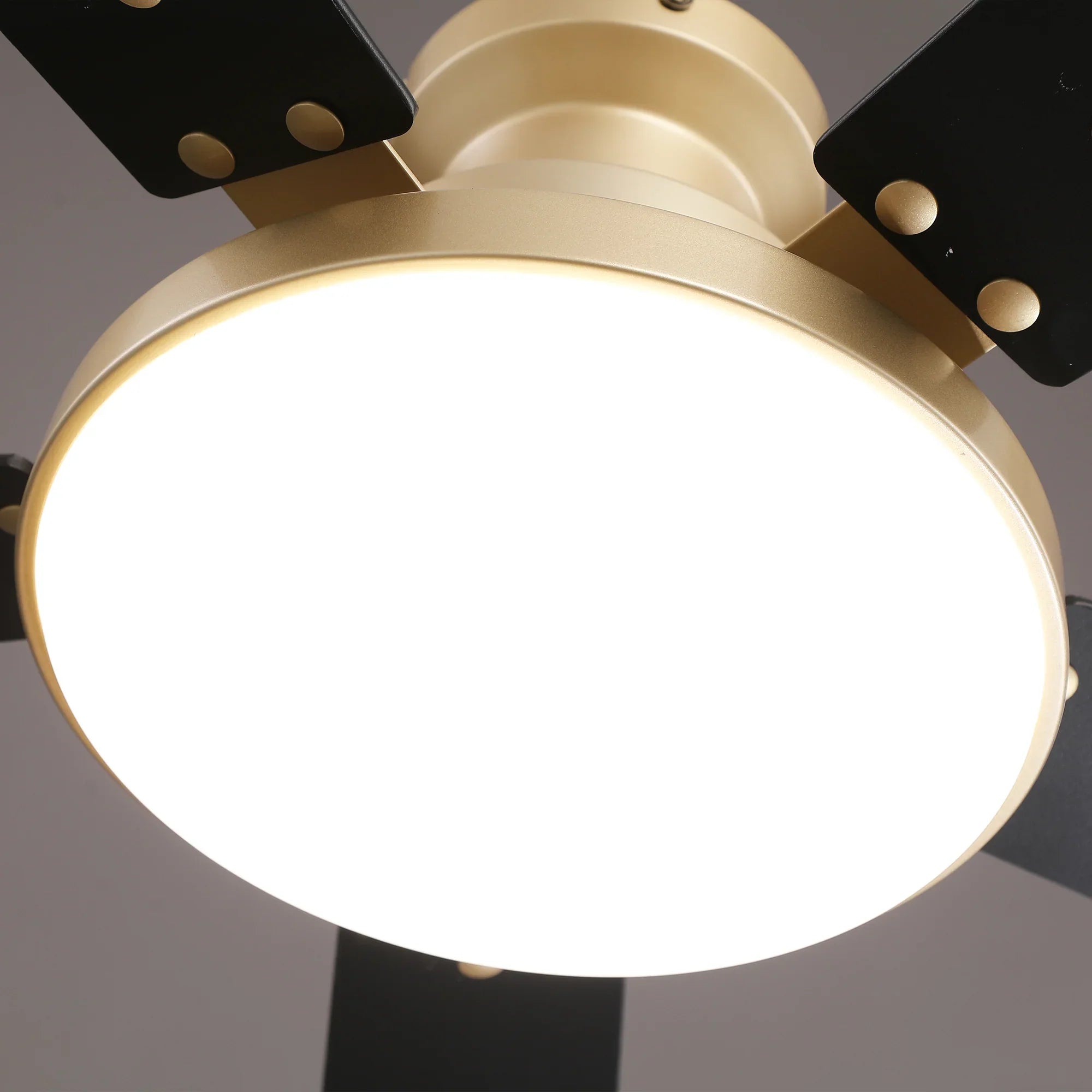 Vaczon 52" Riva Double-sided Blades LED Flush mount Ceiling Fan
