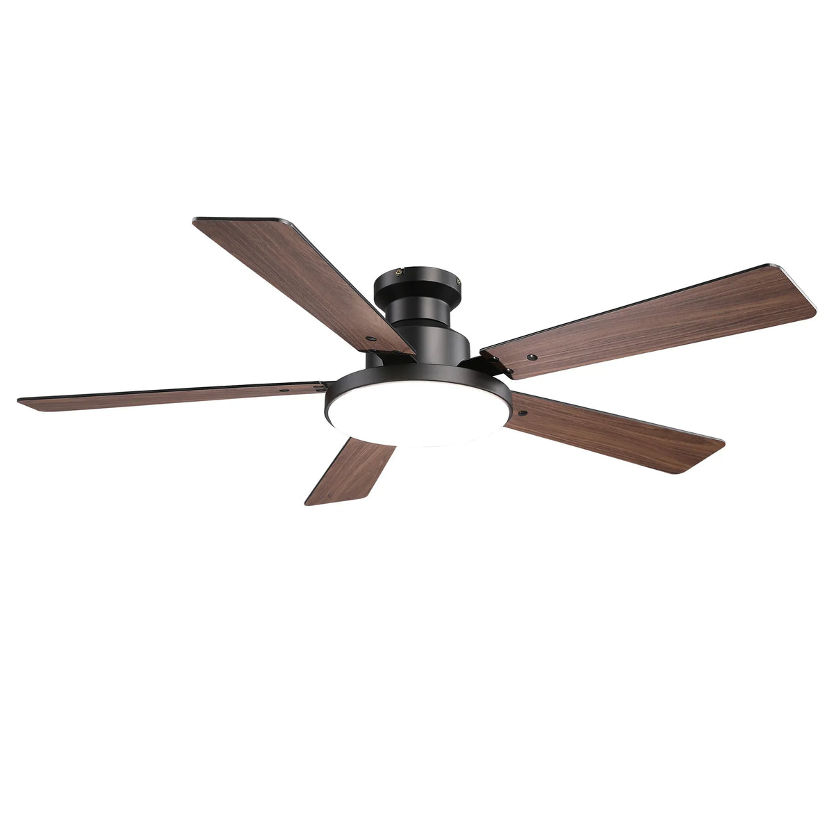 Vaczon 52" Riva Double-sided Blades LED Flush mount Ceiling Fan