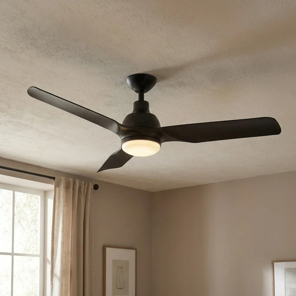 52" Cason Induatrial Downrod Mount Reversible Ceiling Fan with LED Lighting and Remote Control