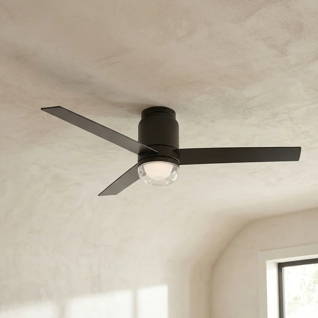 52 Inch Pearl Black RGB LED Smart Fan with Remote and App Control