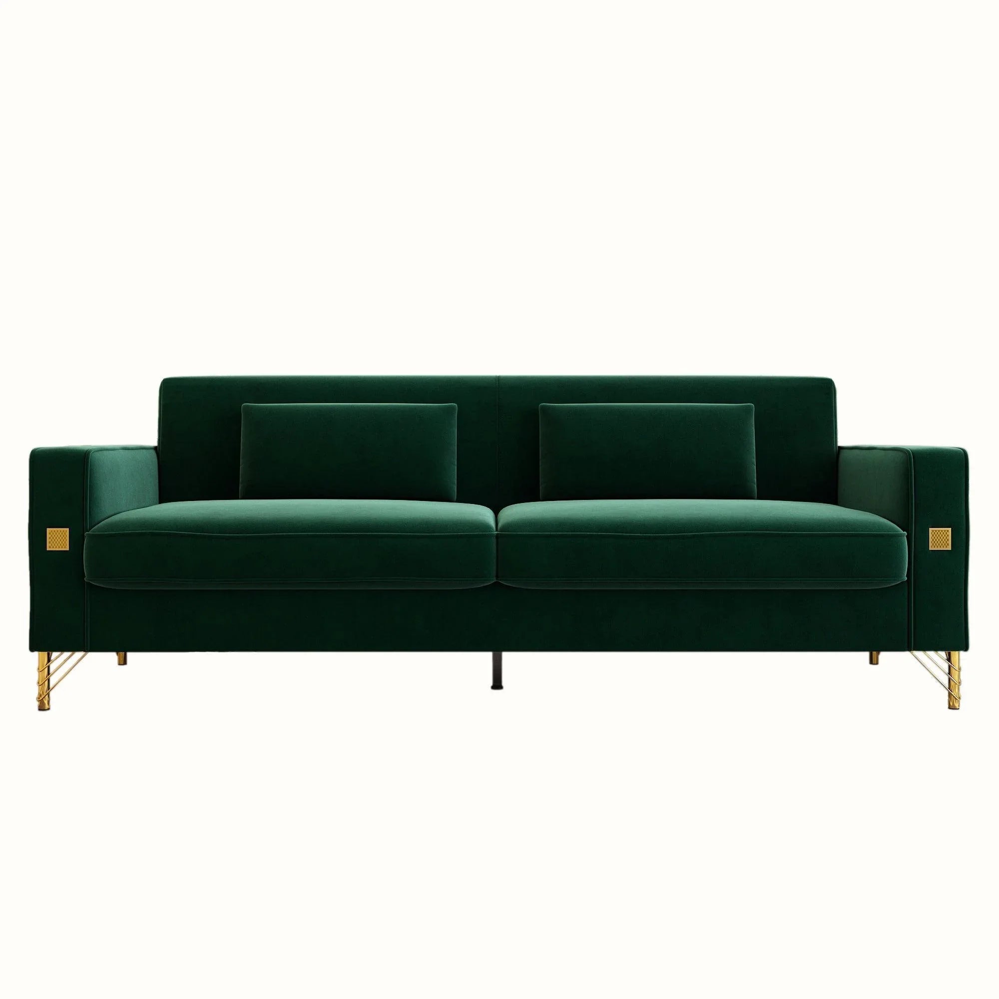 Modern Loveseat Sofa with Pillows - ParrotUncle
