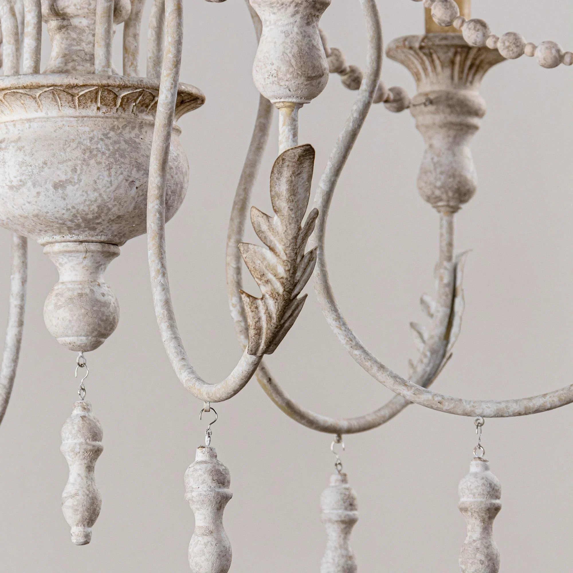 Billiter 6-Light Wood Gray Chandelier - ParrotUncle