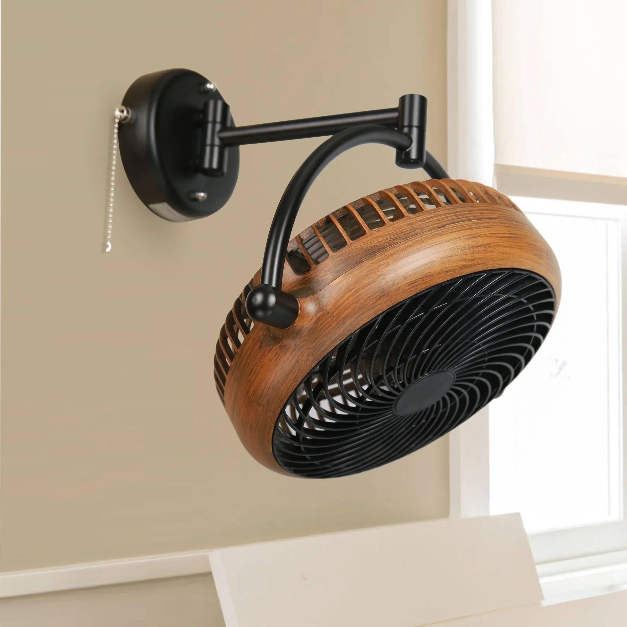 Parrot Uncle 13" Industrial Ceiling Fan with Pull Chain Electric Fans for Personal Use - ParrotUncle