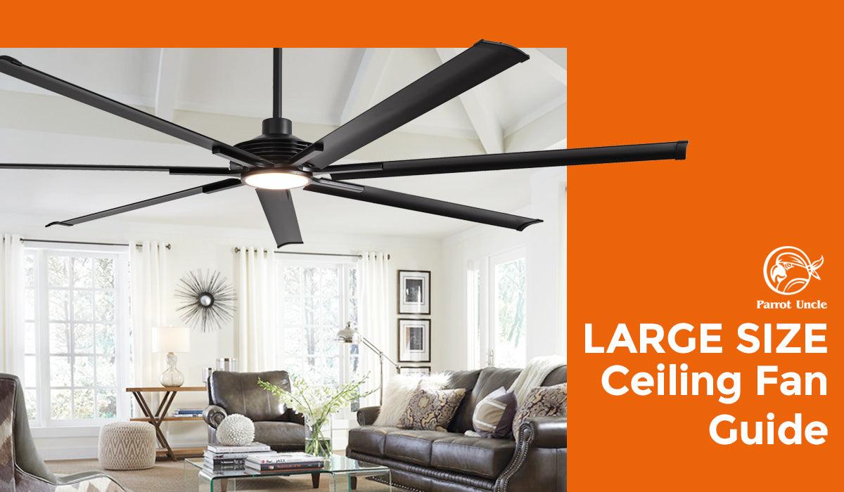 How to Choose a Large Size Ceiling Fan -Parrot Uncle