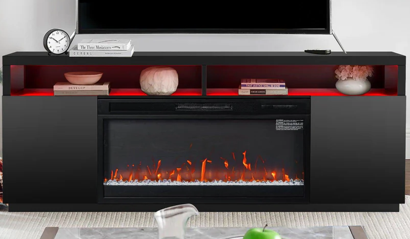 How to Choose the Right Fire Size for Electric Media Wall Based on TV Size -Parrot Uncle