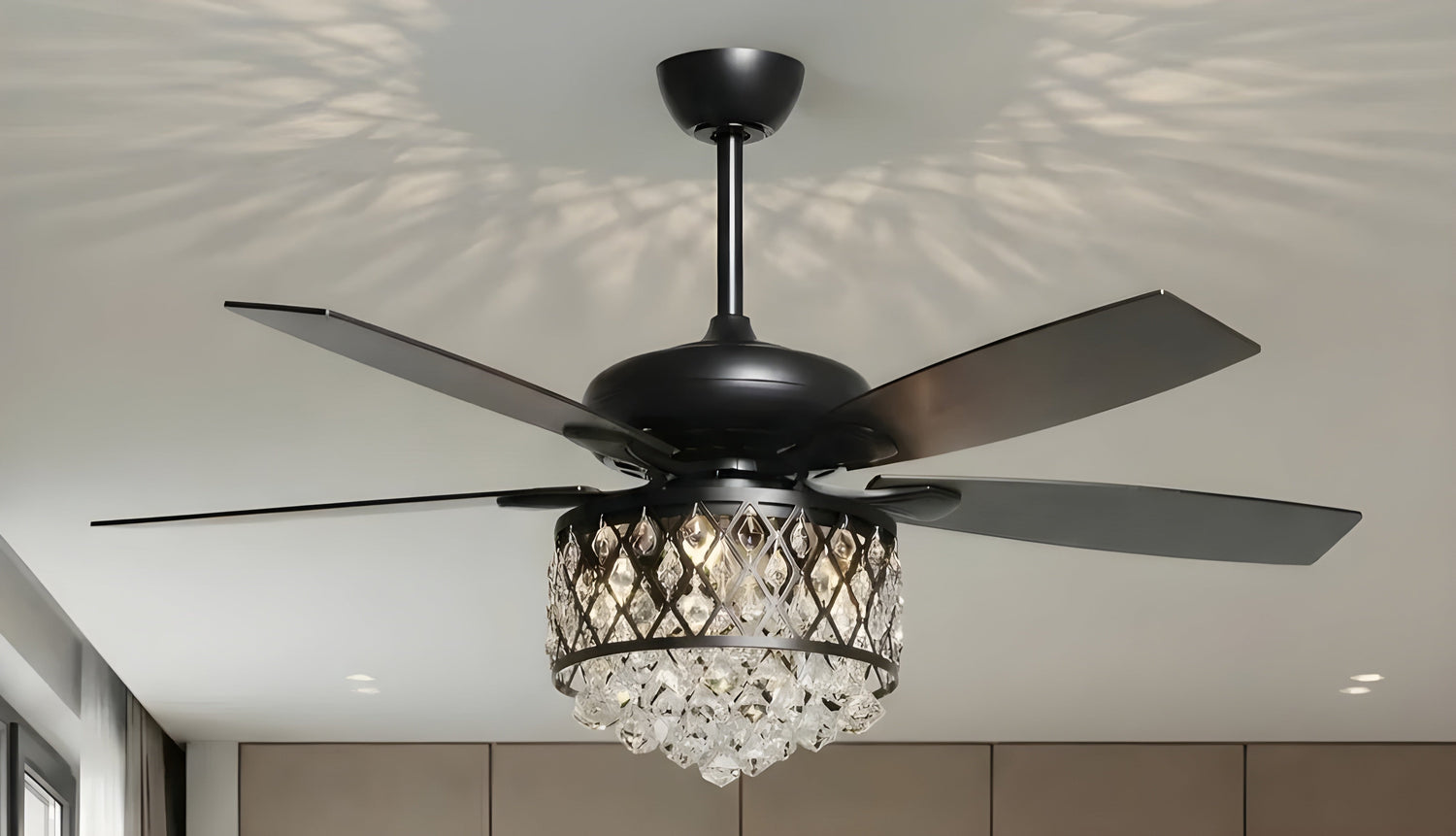 Crystal or Gold Ceiling Fan: Which Looks More Luxurious? -Parrot Uncle