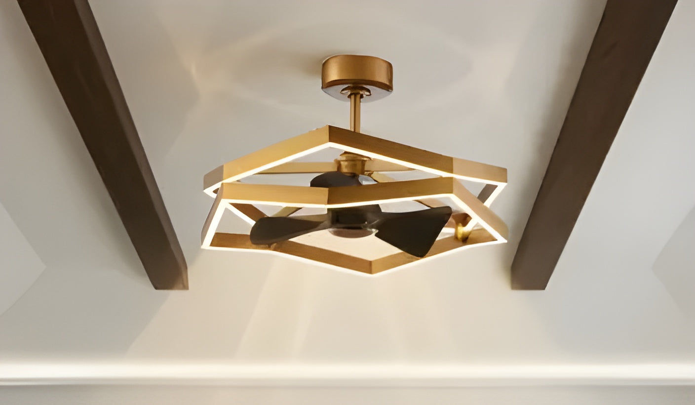 Caged Ceiling Fan vs Fandelier What Is the Difference -Parrot Uncle