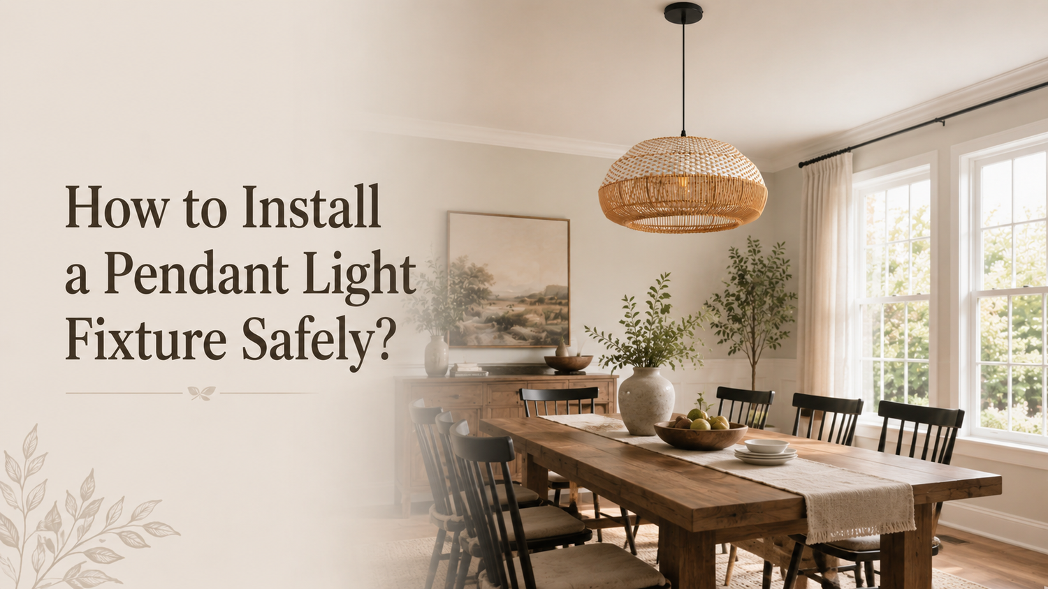 How to Install a Pendant Light Fixture Safely？ -Parrot Uncle