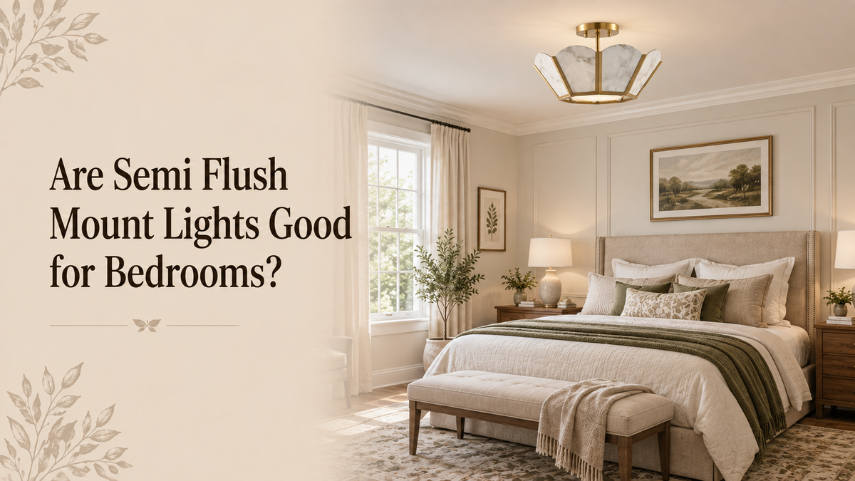 Are Semi Flush Mount Lights Good for Bedrooms? -Parrot Uncle