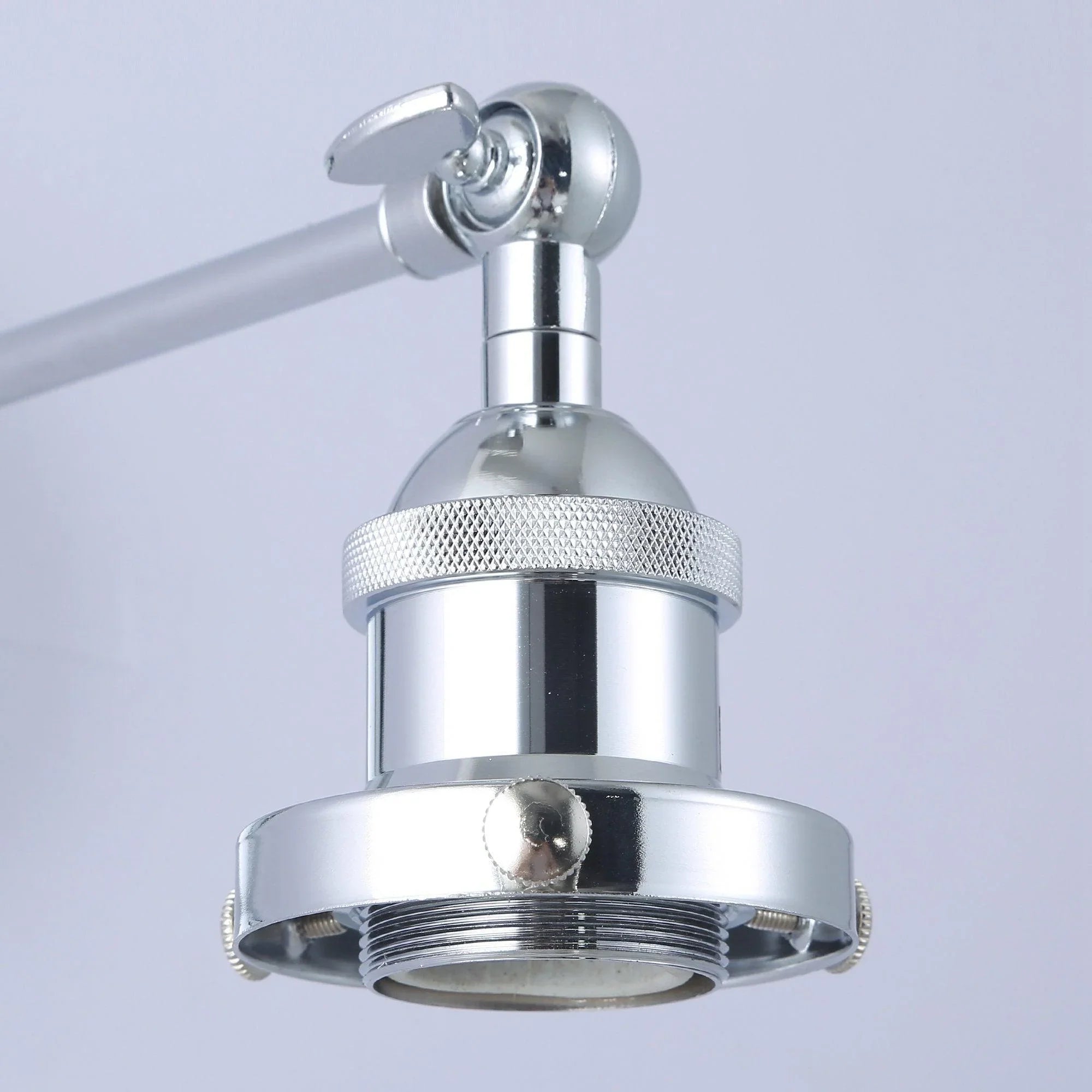 1-Light Modern Silver Wall Scone Light - ParrotUncle